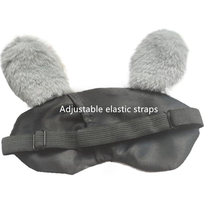 Paquete de 2 Máscaras de Ojos Conejo Ebonee - Suave y Ajustable