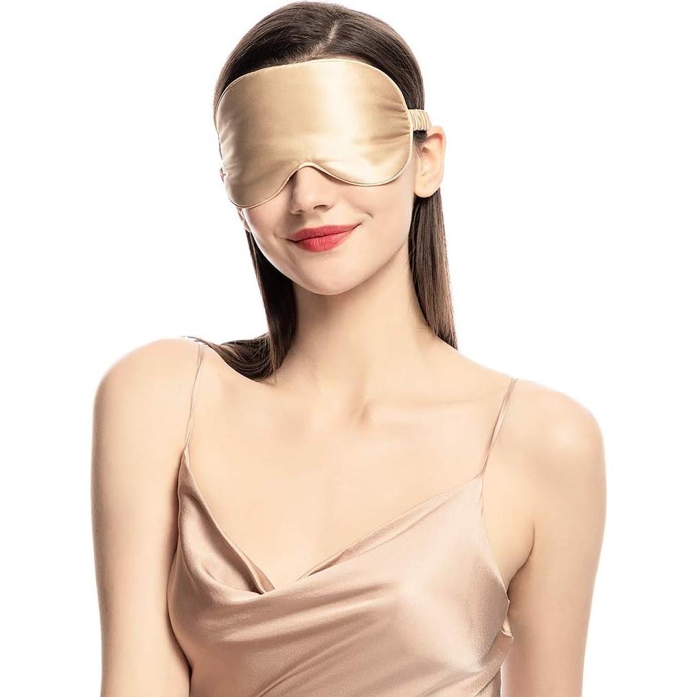 Máscara de Sueño de Seda Natural NMM Global - Color Champán