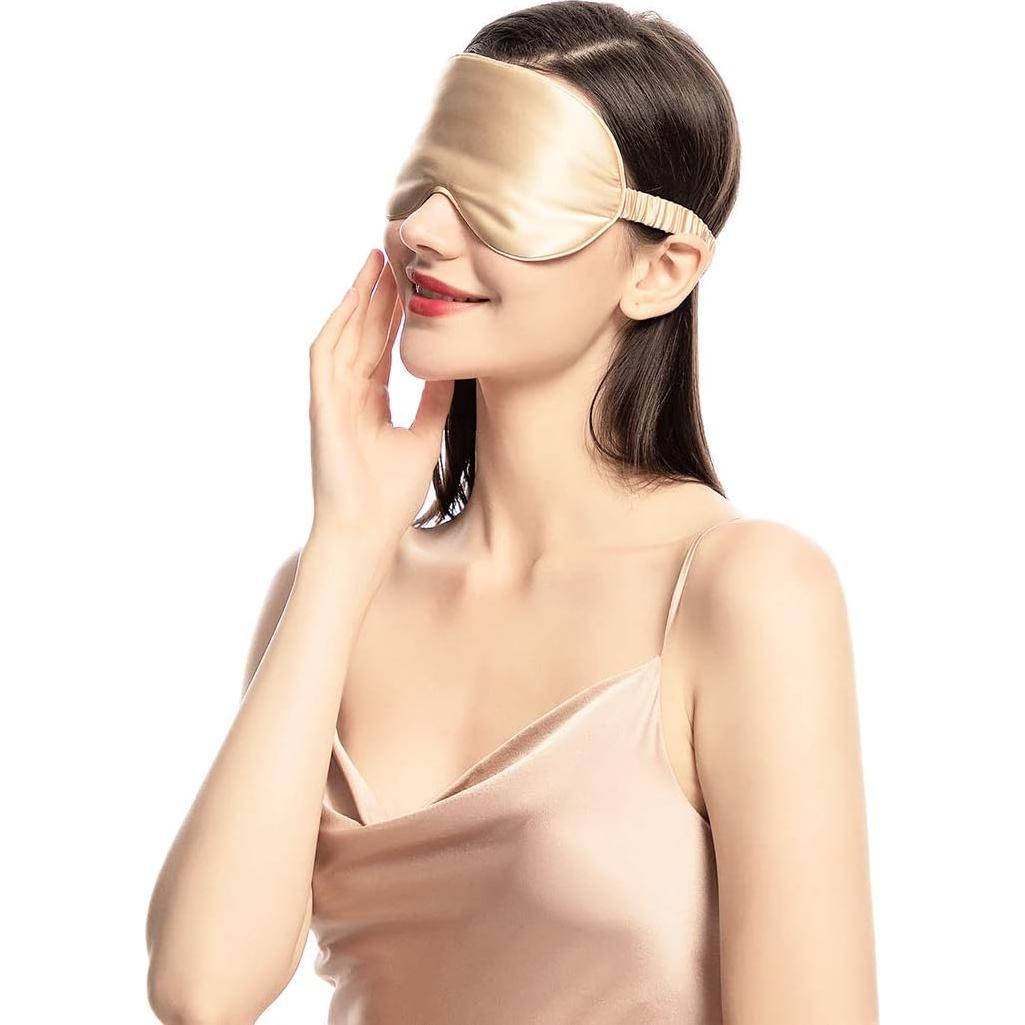 Máscara de Sueño de Seda Natural NMM Global - Color Champán