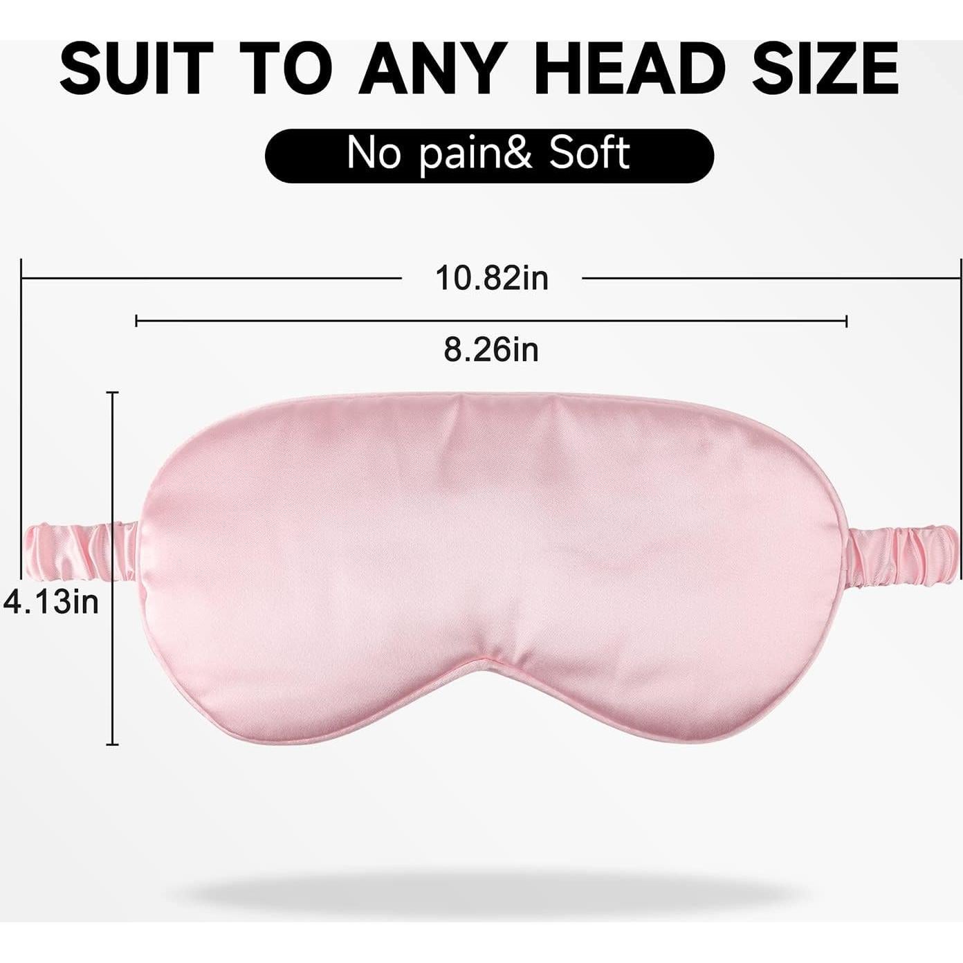 Máscara de dormir de seda suave CXVBGFD - 2 unidades