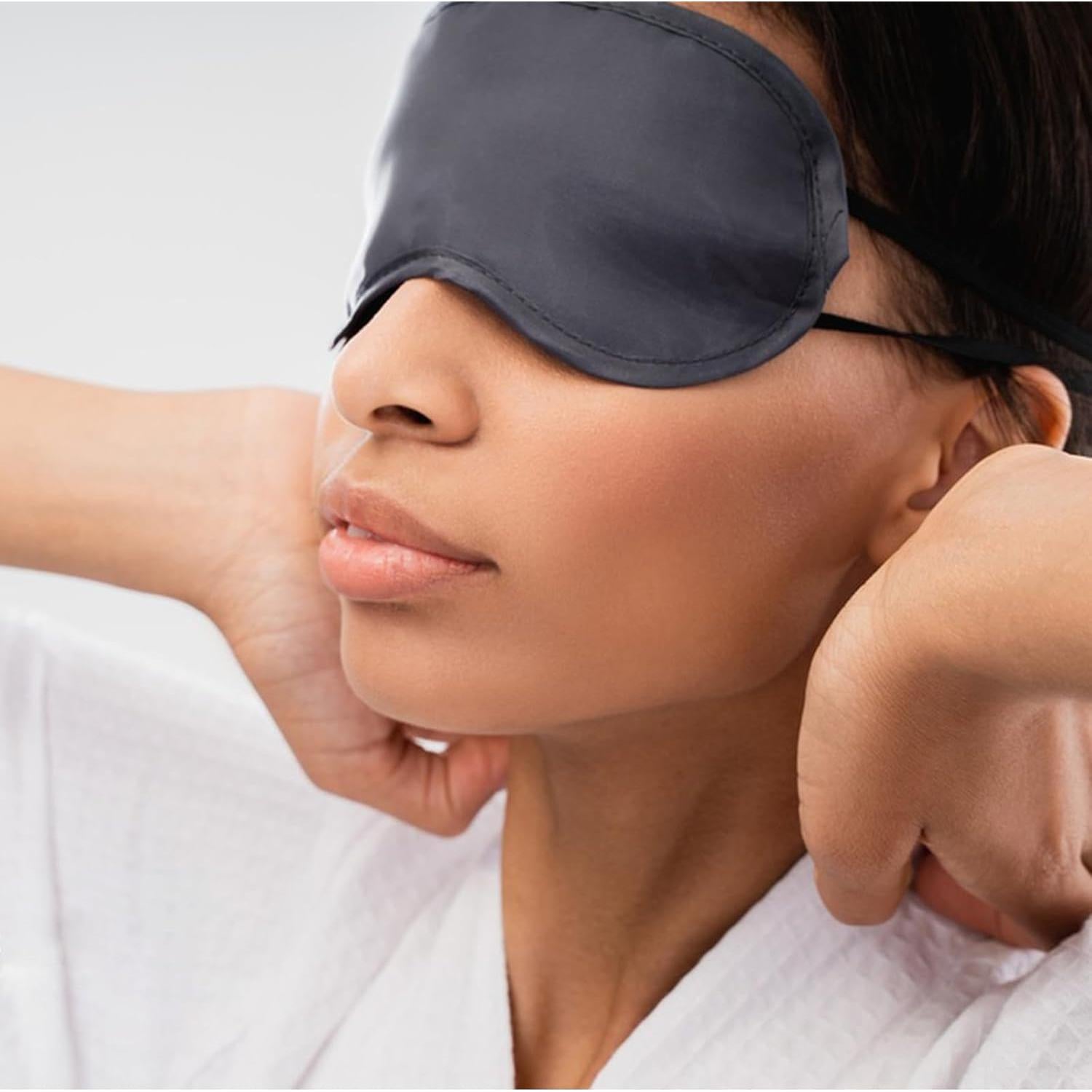 3 Máscaras de Ojos Suaves y Cómodas Juxiamal - Negro