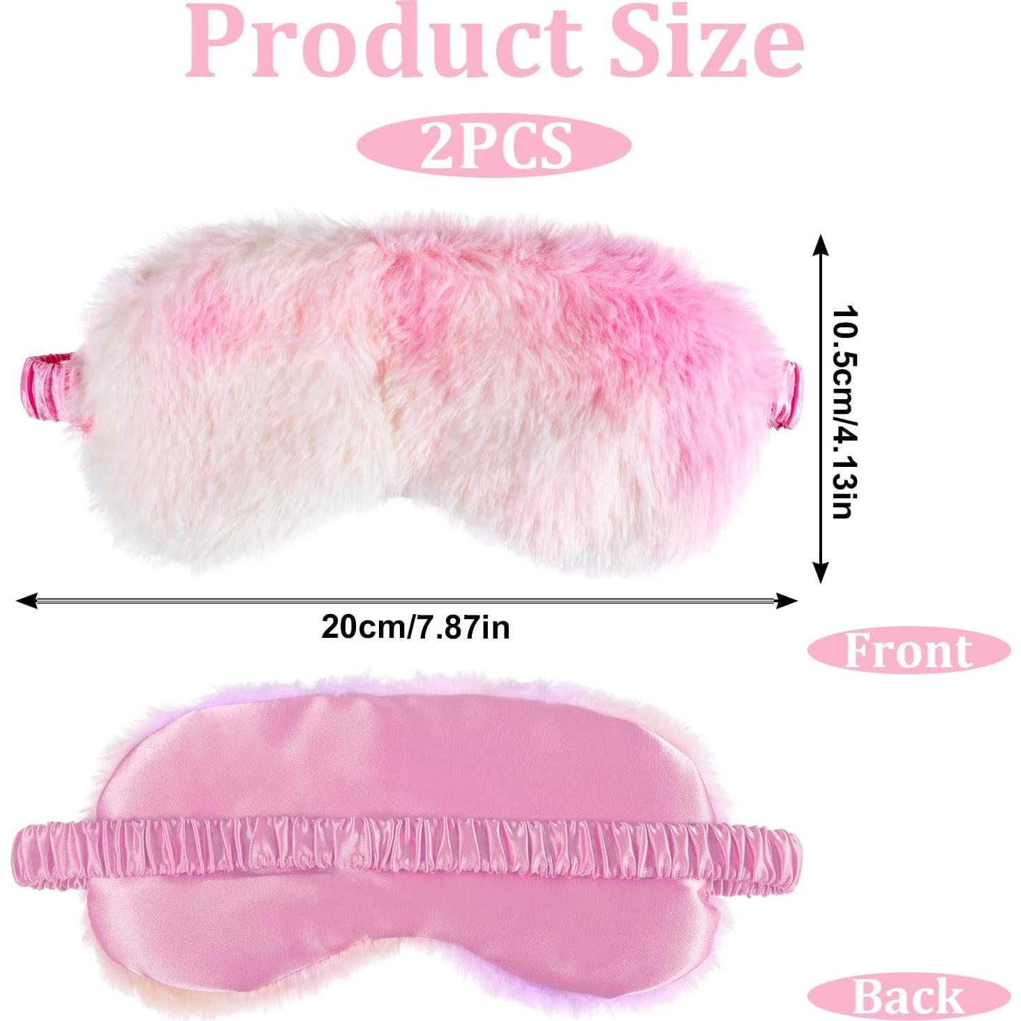 2 Pcs Máscara de Dormir Infantil Piriuuo Arcoíris Suave