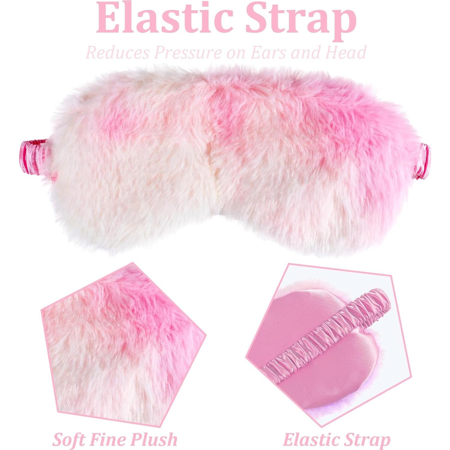 2 Pcs Máscara de Dormir Infantil Piriuuo Arcoíris Suave