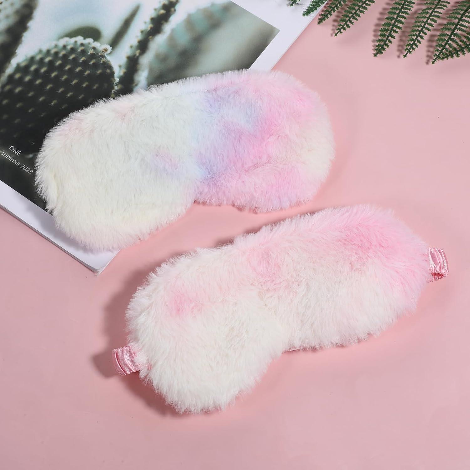 2 Pcs Máscara de Dormir Infantil Piriuuo Arcoíris Suave