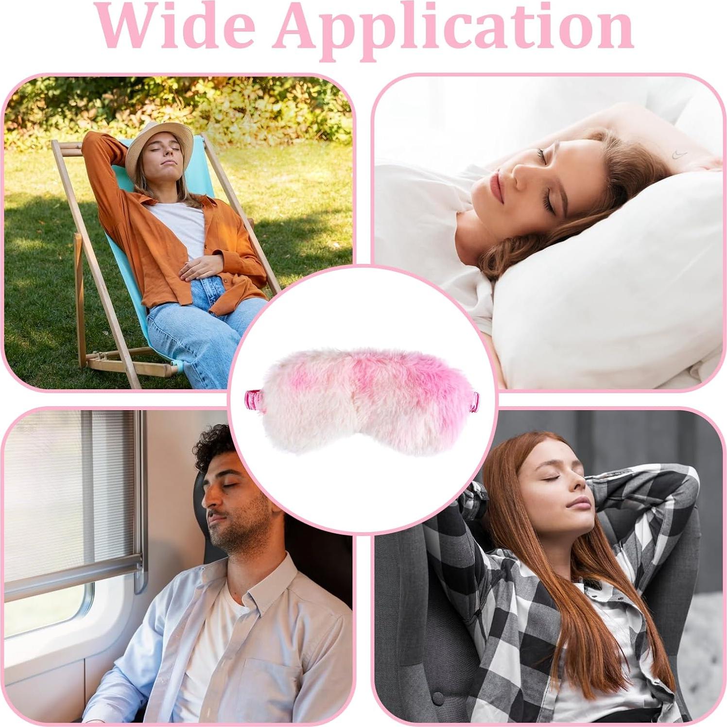 2 Pcs Máscara de Dormir Infantil Piriuuo Arcoíris Suave