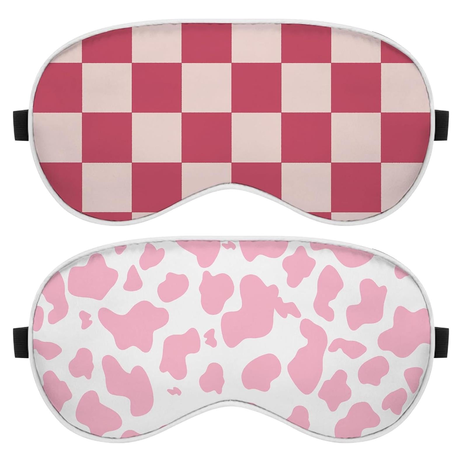 2 PCS Máscaras de Ojos de Seda BHAHB Suaves para Dormir