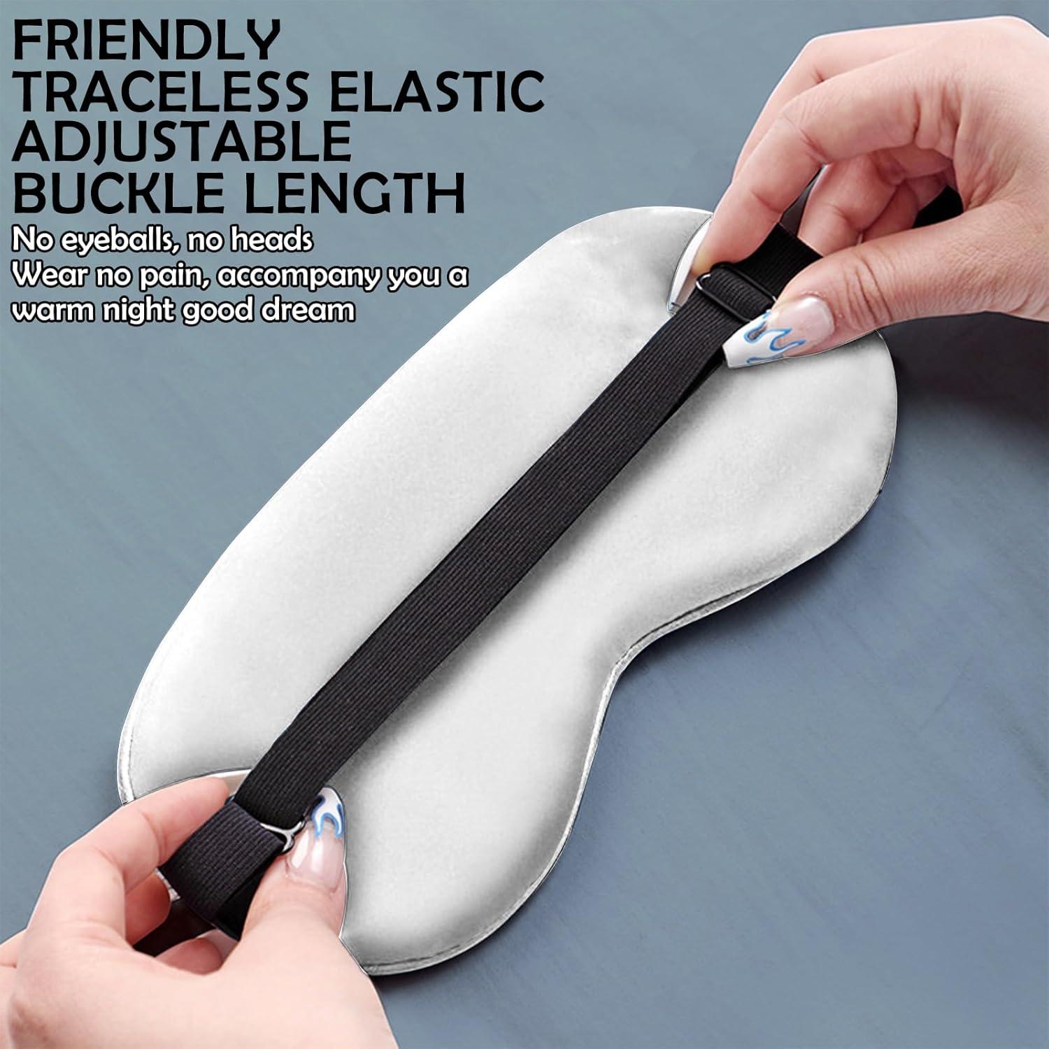 2 PCS Máscaras de Ojos de Seda BHAHB Suaves para Dormir