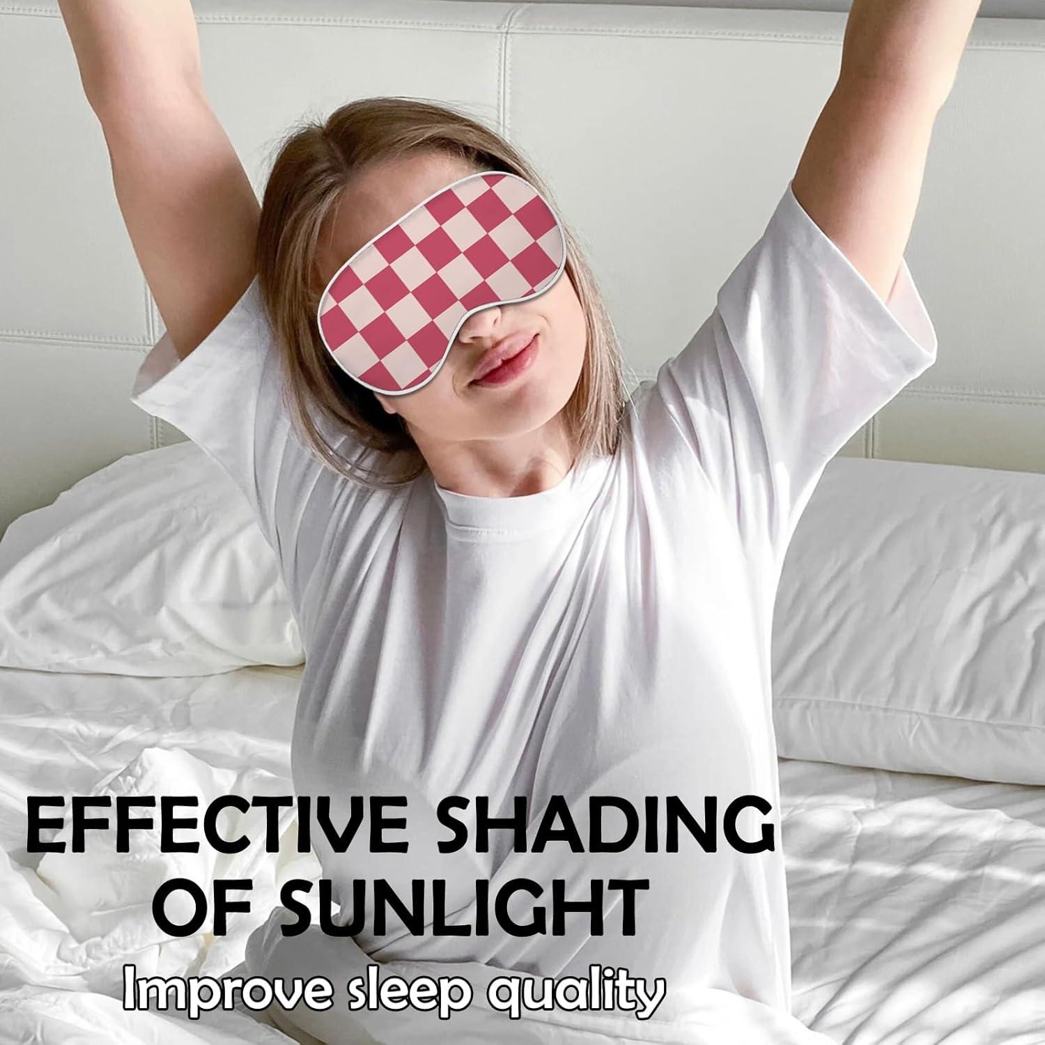 2 PCS Máscaras de Ojos de Seda BHAHB Suaves para Dormir