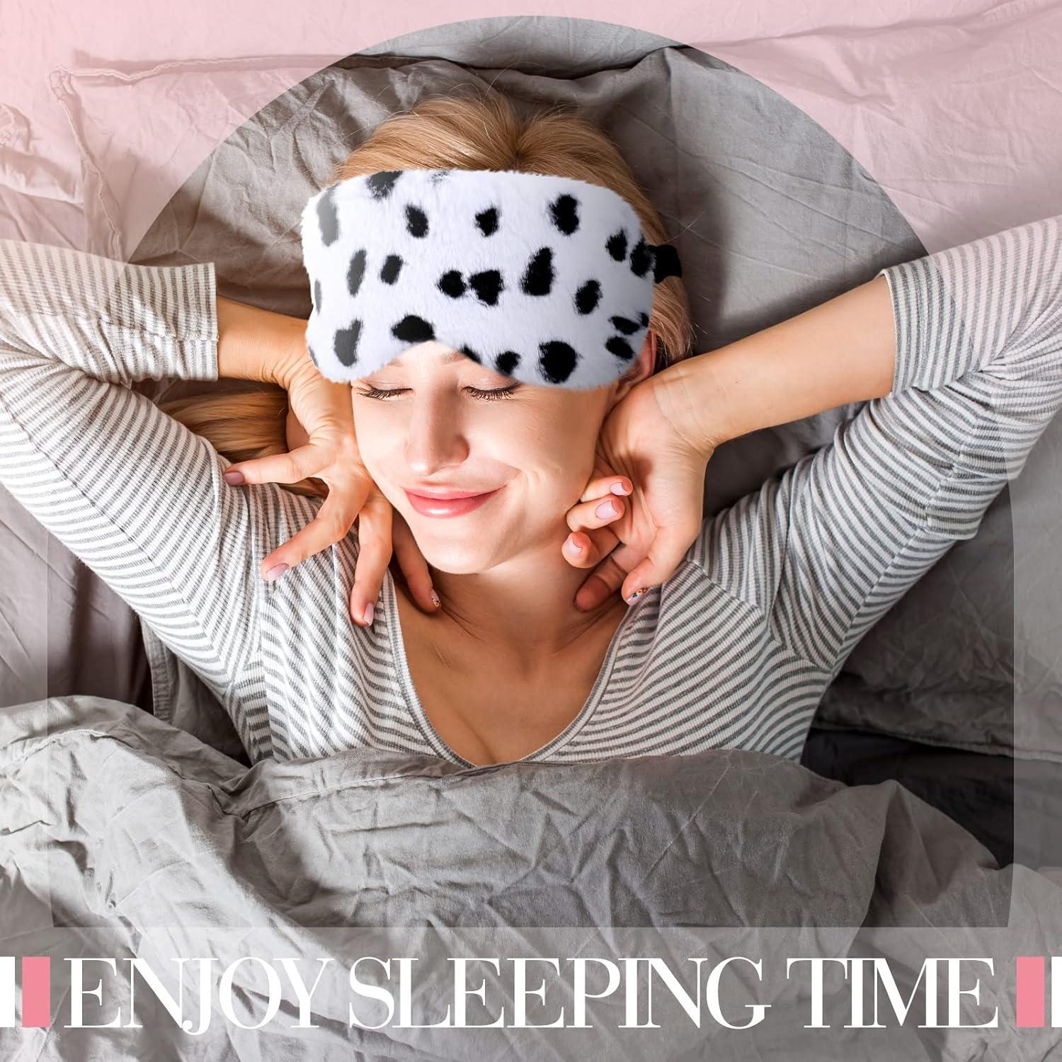 12 Máscaras de Ojos de Peluche Suave Bokon para Dormir