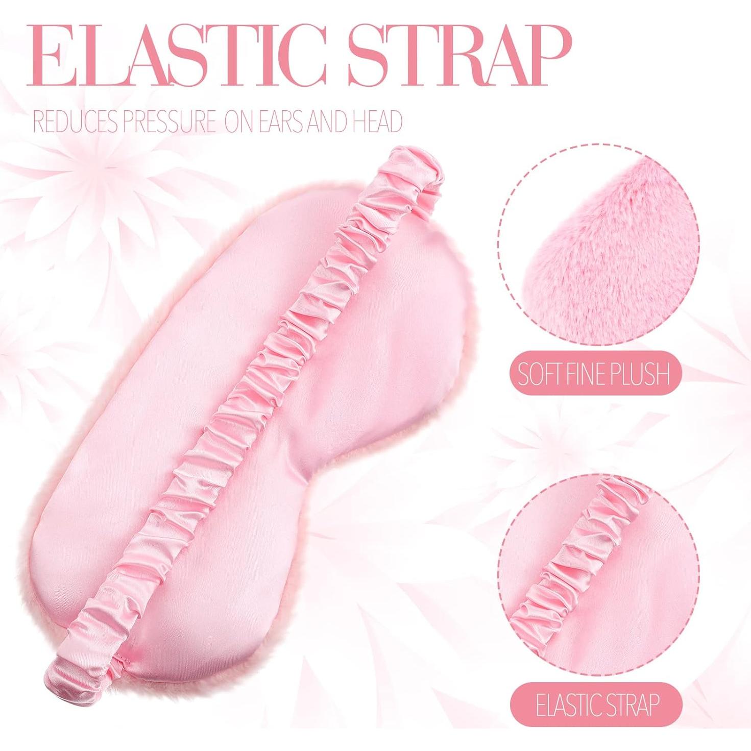 12 Máscaras de Ojos de Peluche Suave Bokon para Dormir