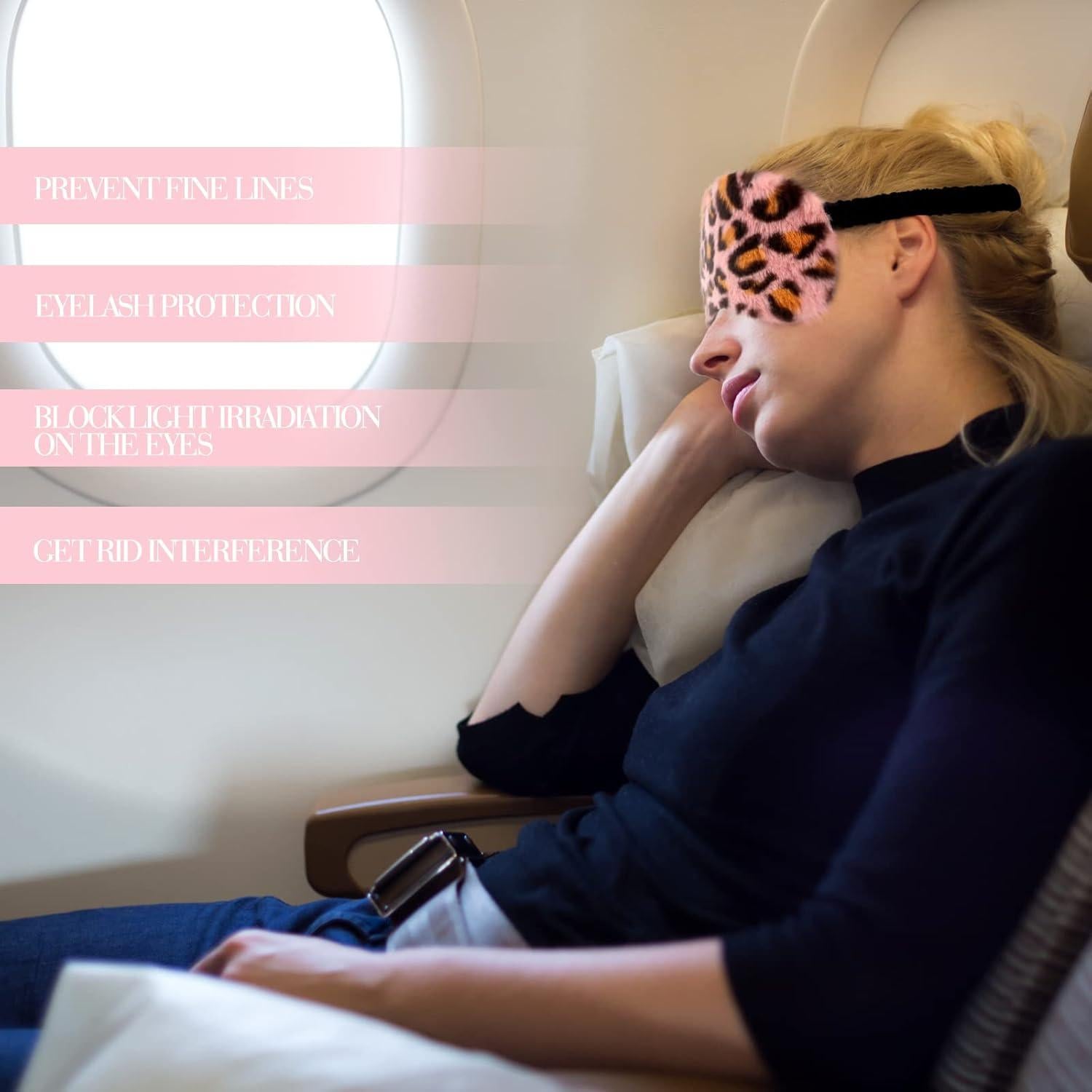 12 Máscaras de Ojos de Peluche Suave Bokon para Dormir