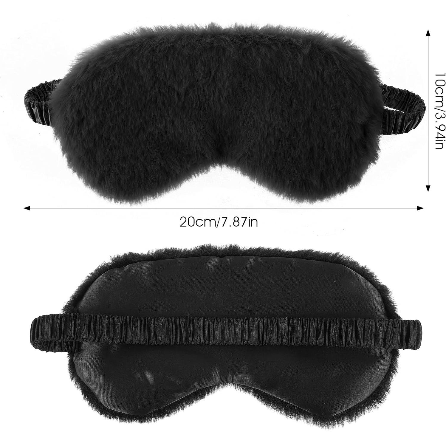 2 Máscaras de Ojos de Felpa Ajustables Dimeho - Suaves y Cómodas