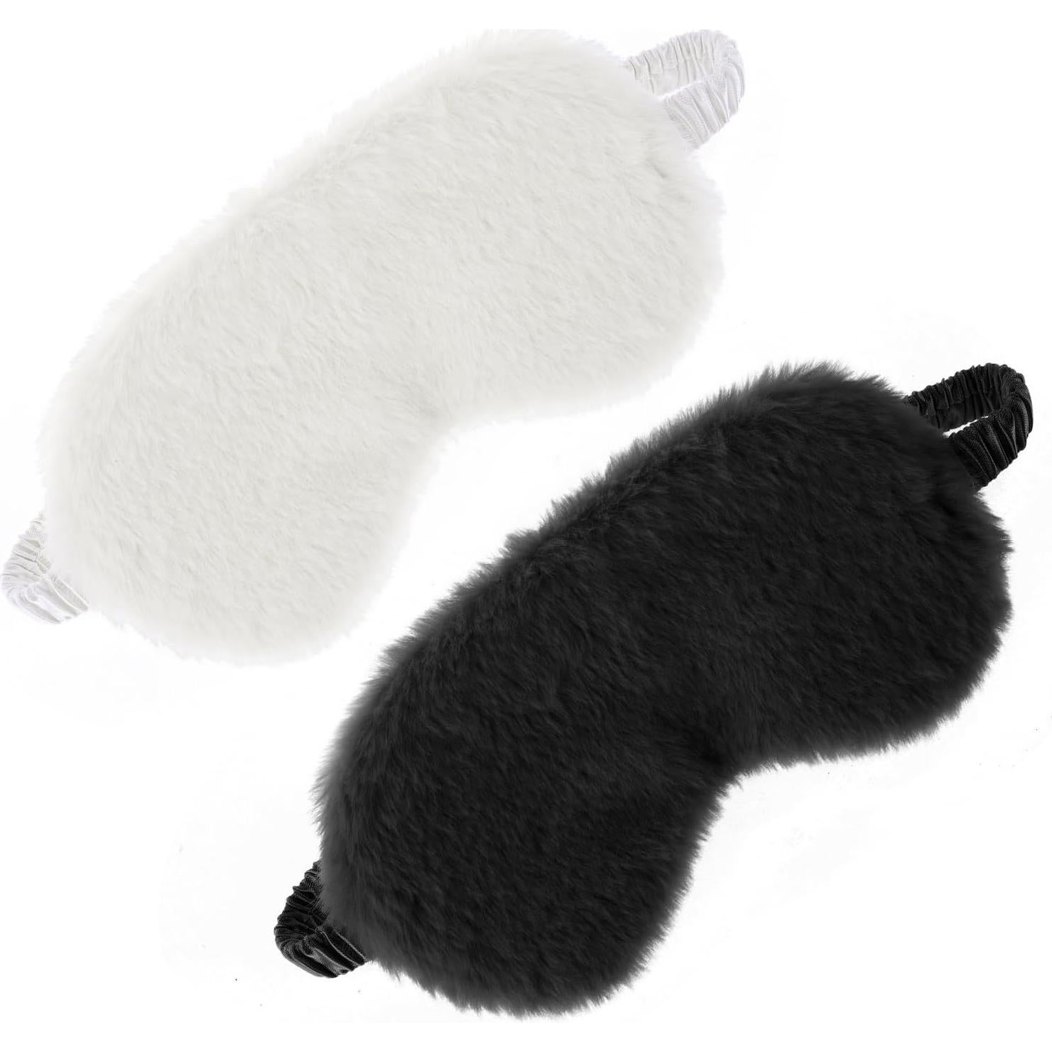 2 Máscaras de Ojos de Felpa Ajustables Dimeho - Suaves y Cómodas