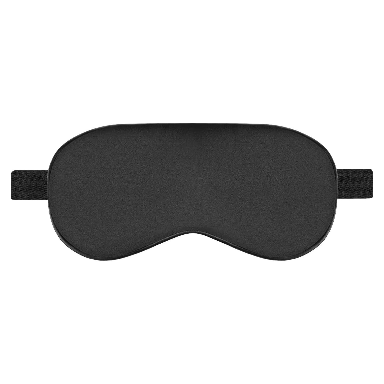 Máscara de Sueño de Seda Ukissim Ajustable Lavable - Negro