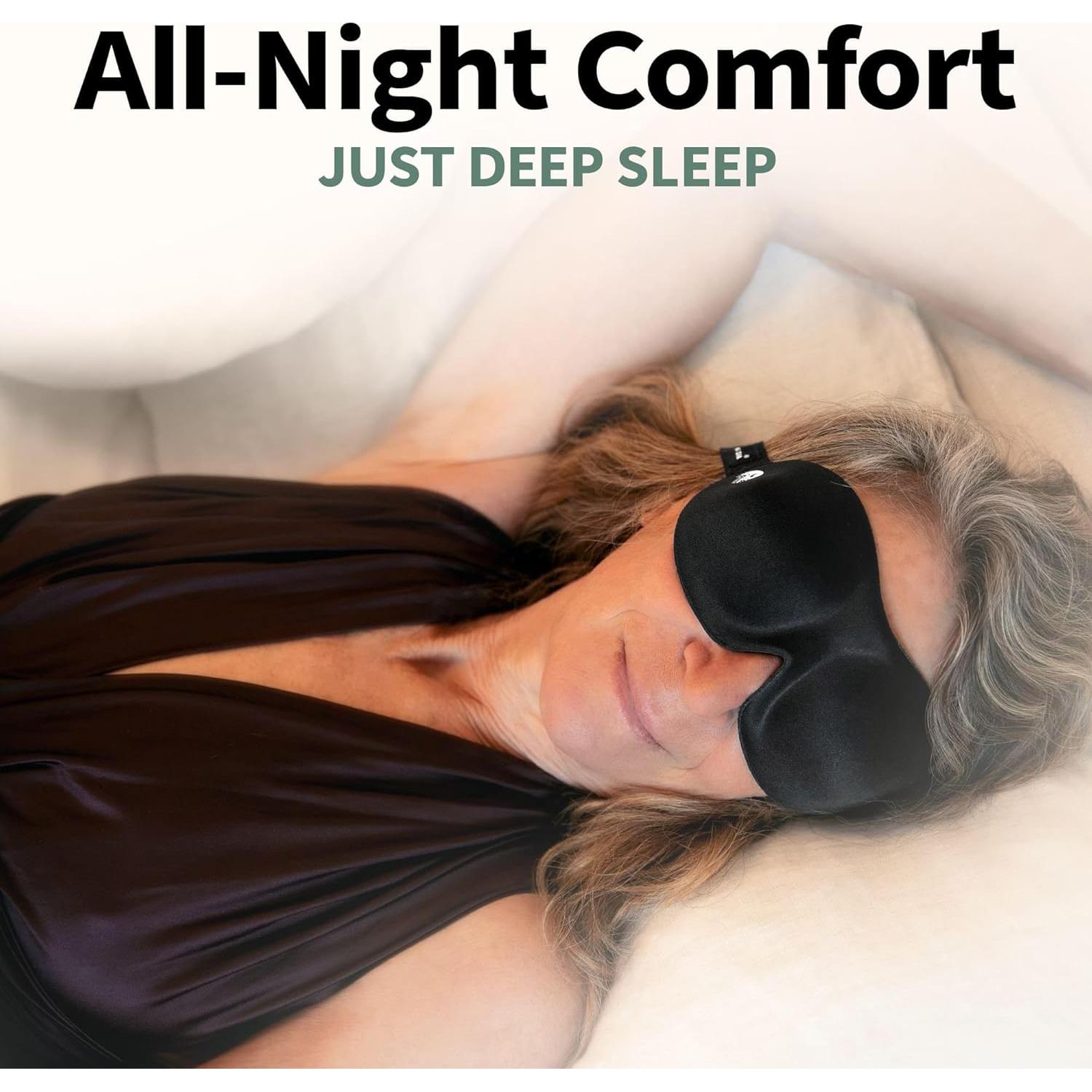 Máscara de Sueño Nidra Pequeña 100% Bloqueo Luz Viajes