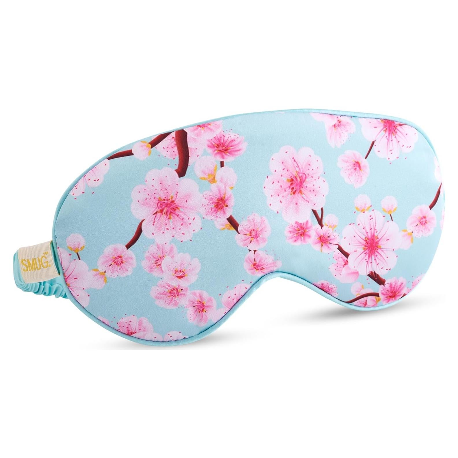 Máscara de Sueño Satinada SMUG - Flor de Cerezo - Suave y Ajustable