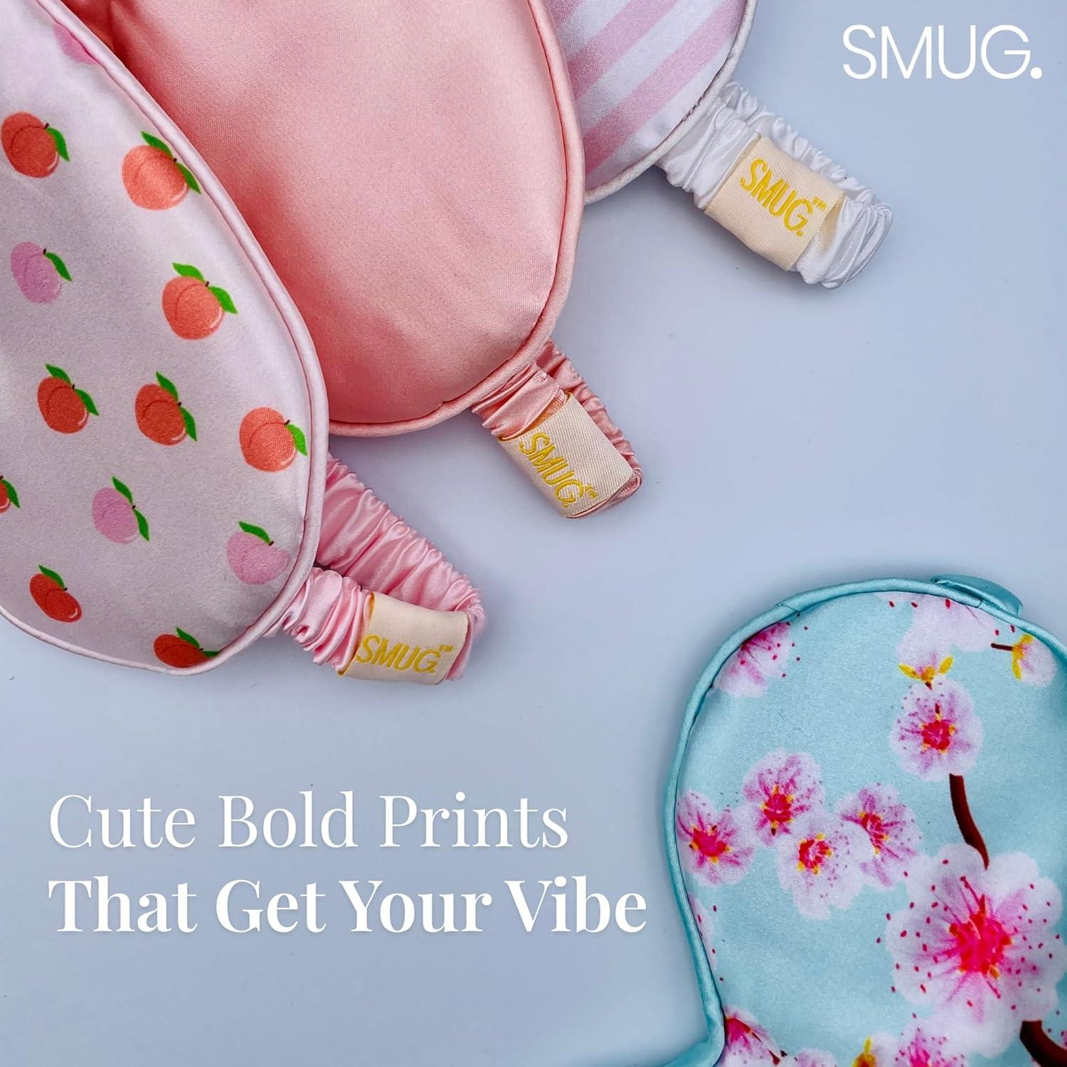 Máscara de Sueño Satinada SMUG - Flor de Cerezo - Suave y Ajustable