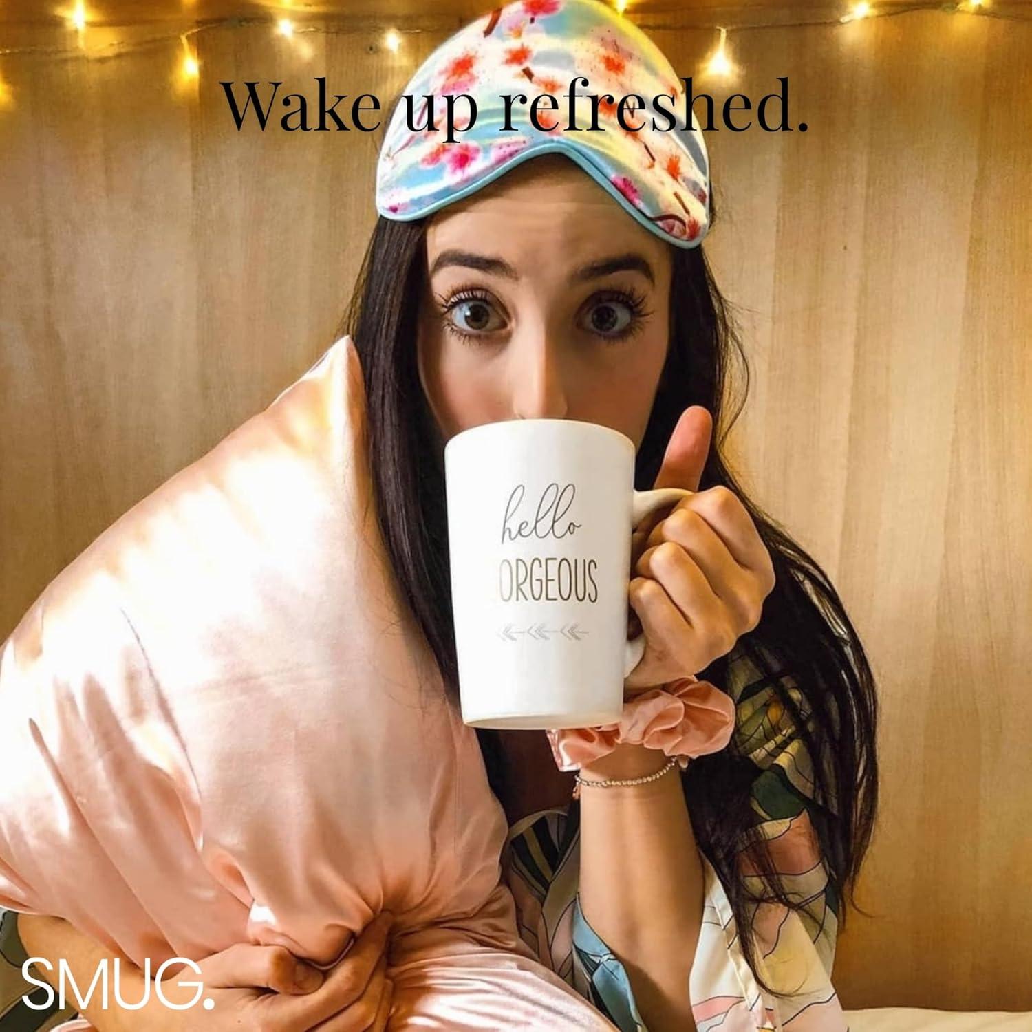 Máscara de Sueño Satinada SMUG - Flor de Cerezo - Suave y Ajustable