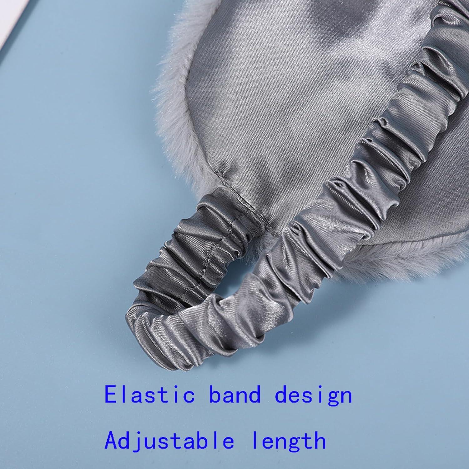 Máscara de Sueño de Felpa N-KONGJIAN 2PCS Ajustable