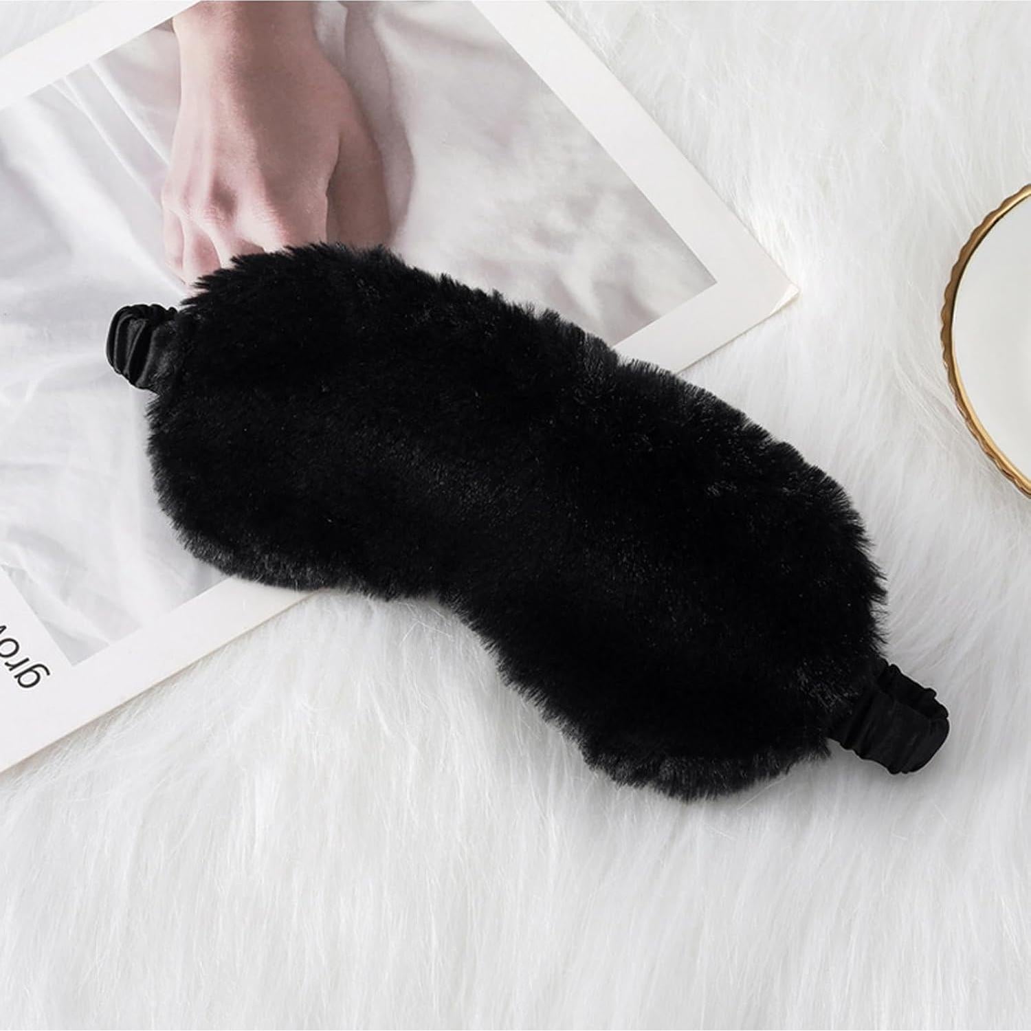 Máscara de Sueño de Felpa N-KONGJIAN 2PCS Ajustable