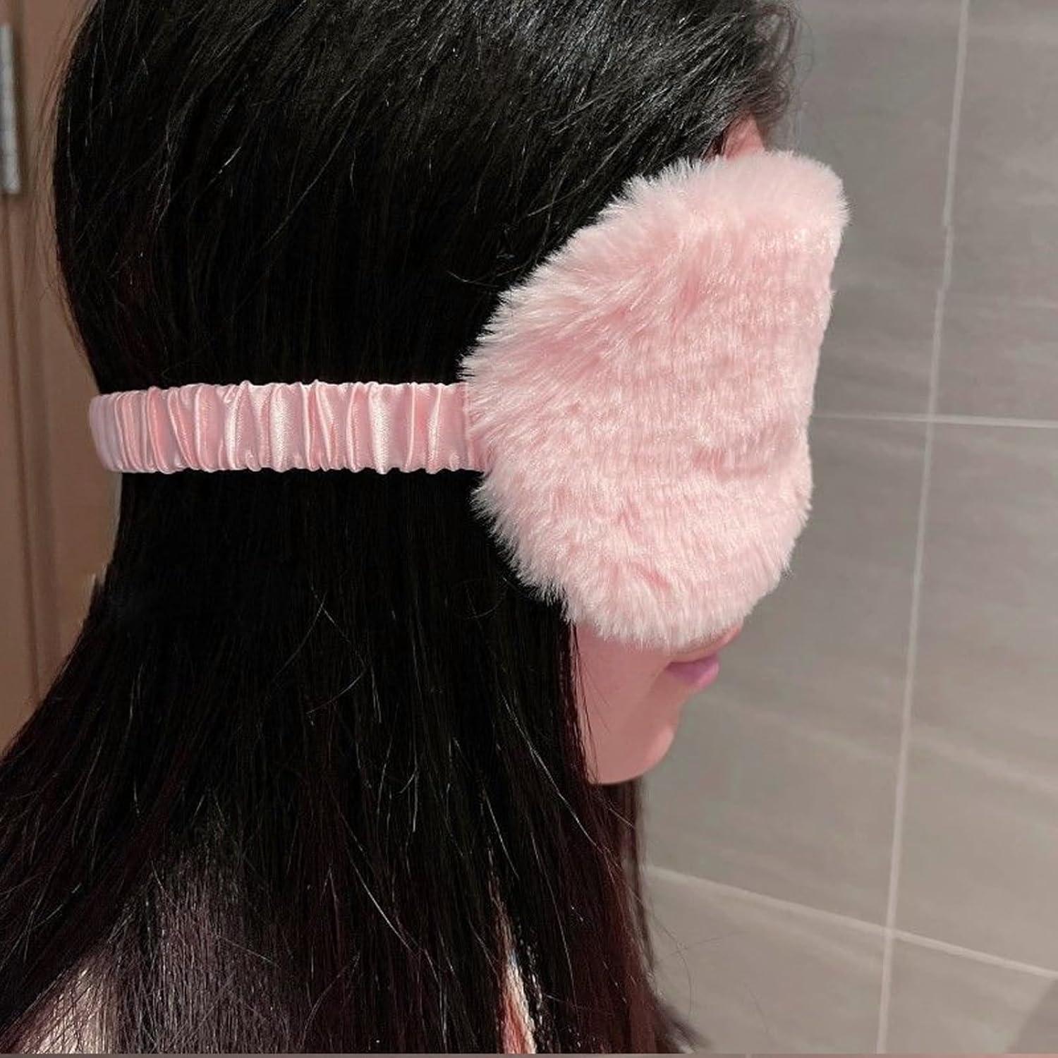 Máscara de Sueño de Felpa N-KONGJIAN 2PCS Ajustable