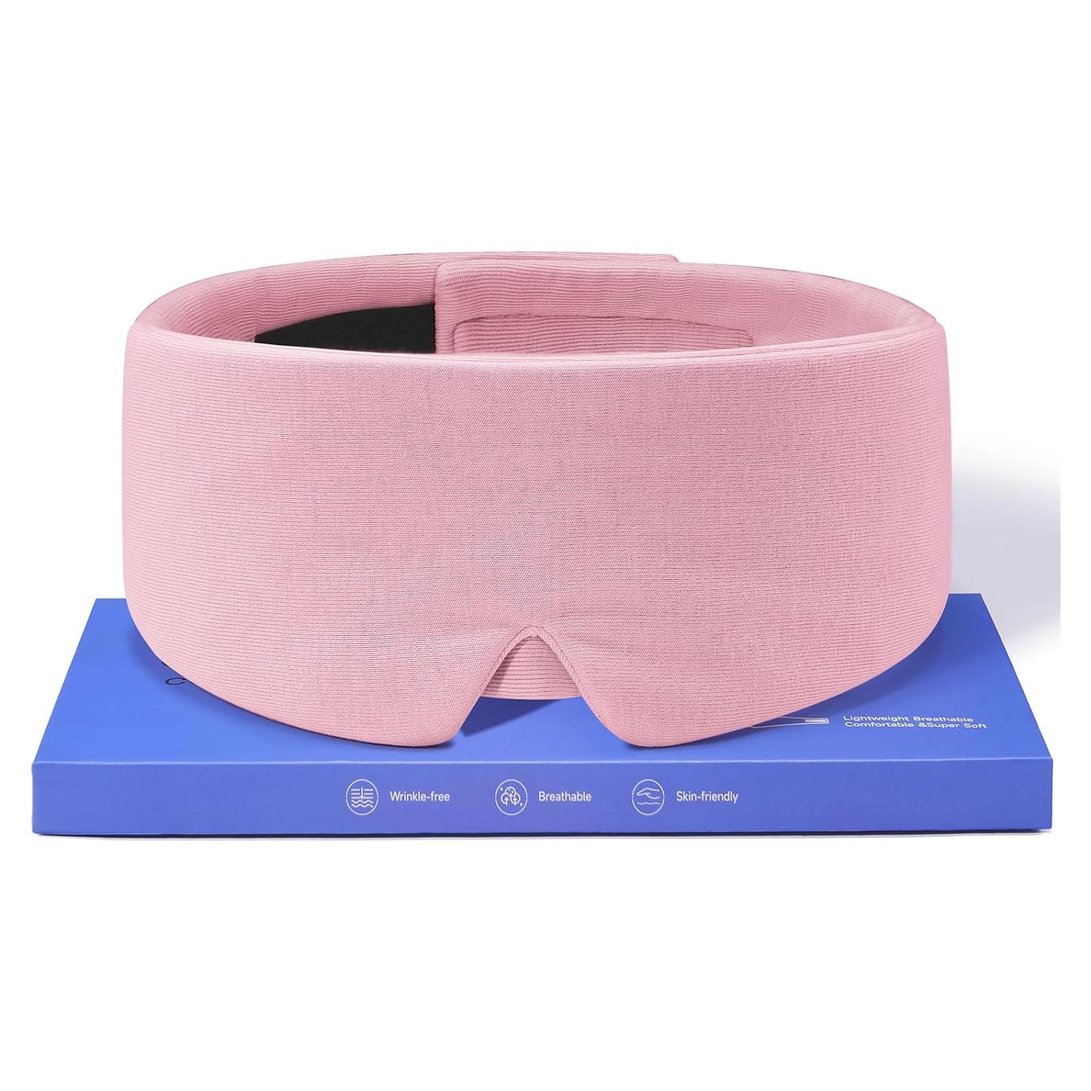 Máscara para Dormir Umisleep Algodón Modal Ajustable Rosa