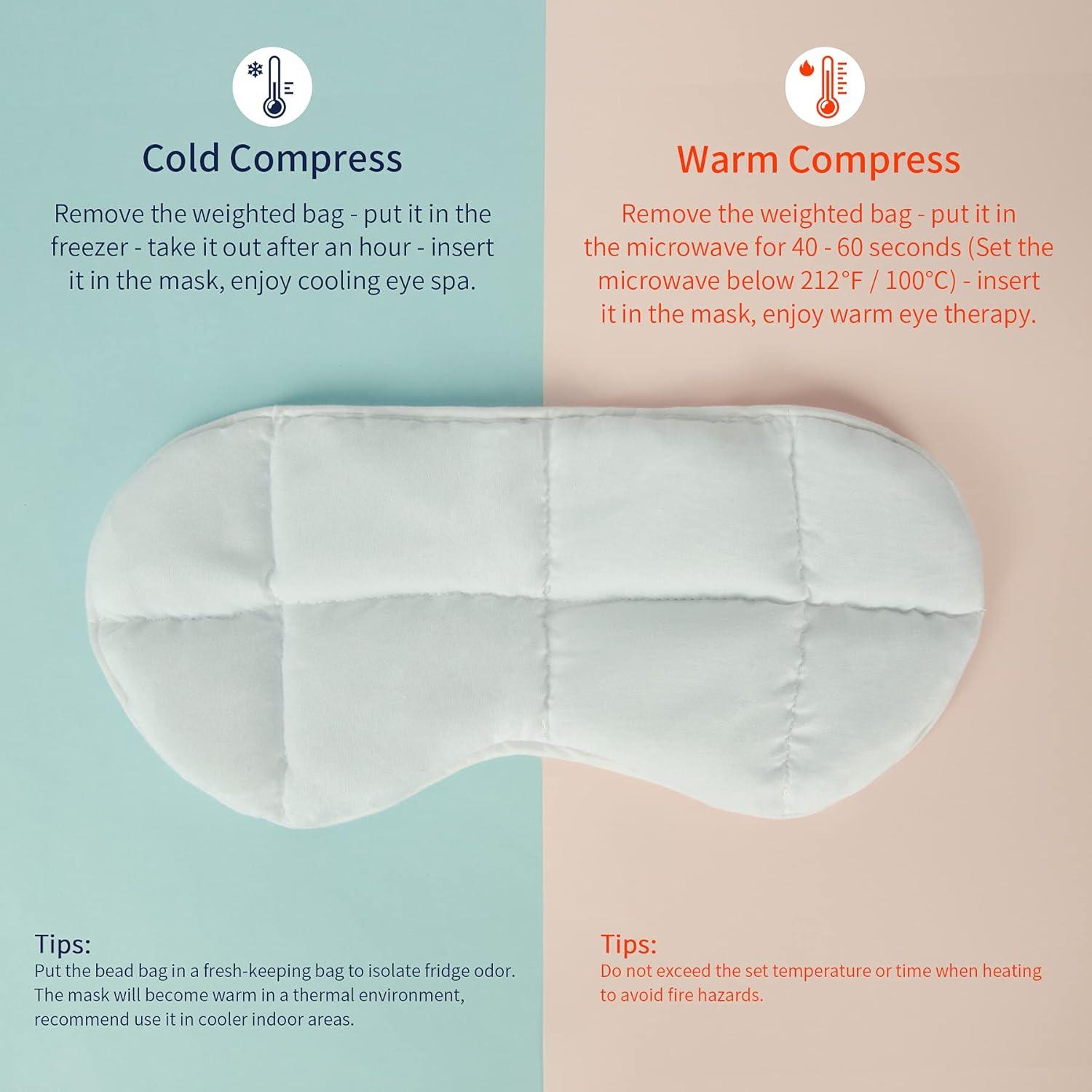 Máscara de Ojos con Peso Mr. Sandman Gris 0.23 kg Alivio Ojos