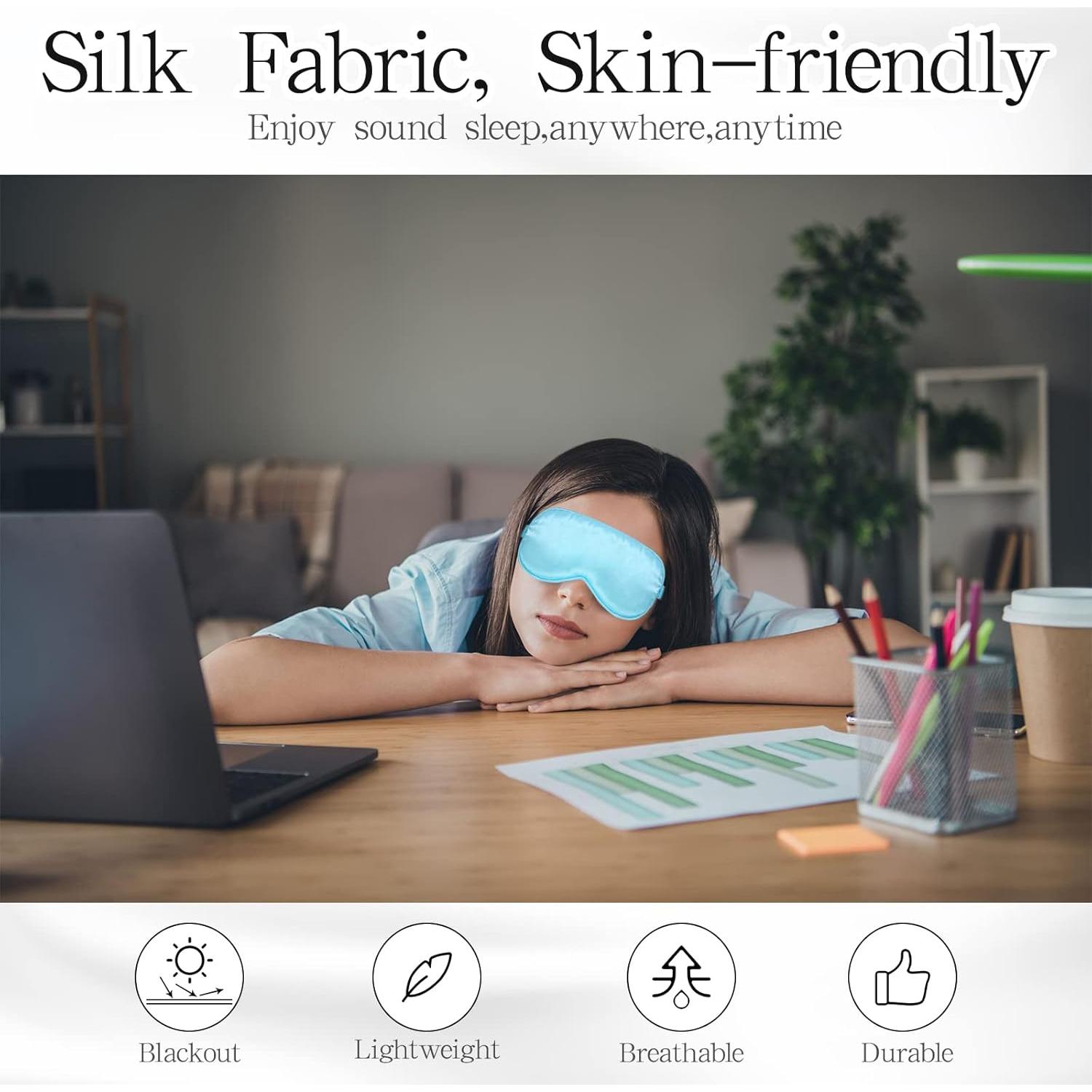 48 Piezas Máscaras de Seda para Dormir Coume - Suaves y Efectivas