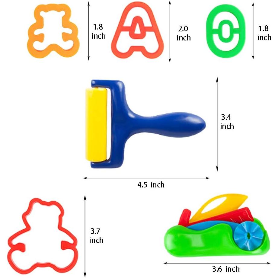 Juego de Herramientas de Plastilina Pecopcock 63 Piezas