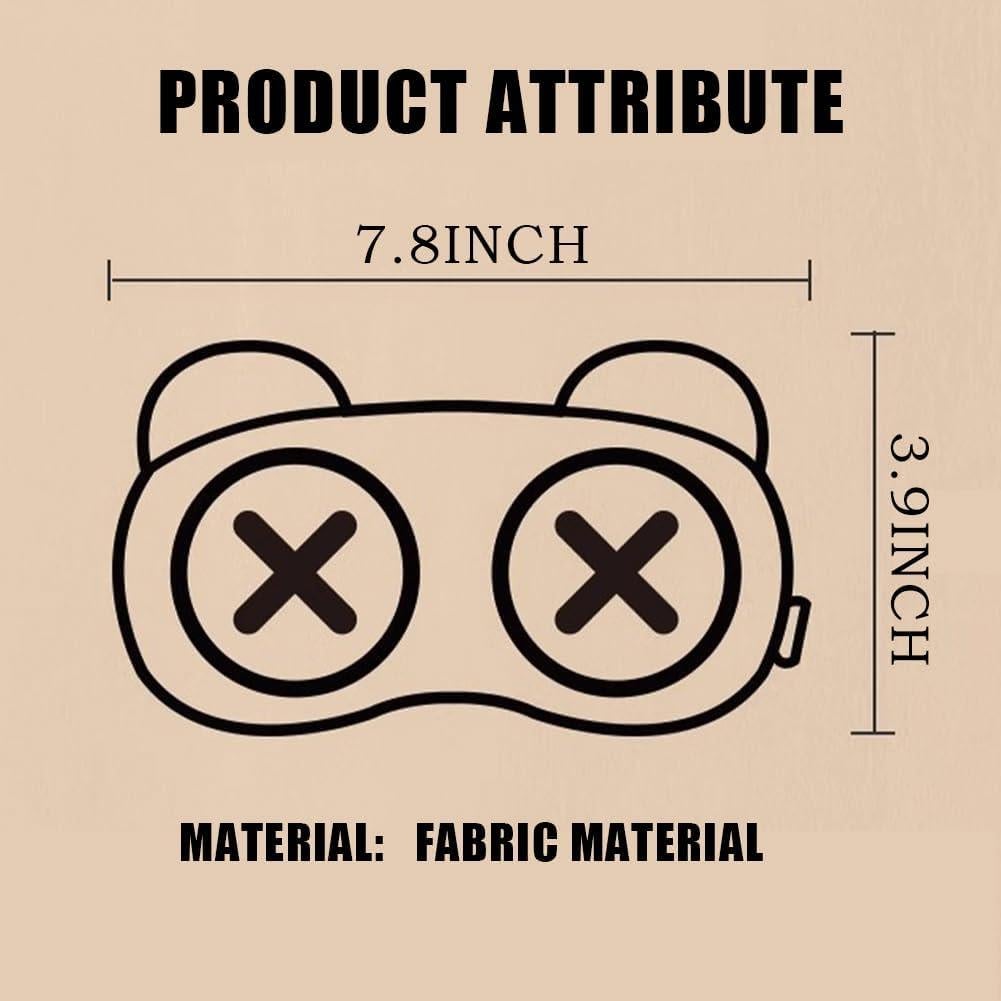 Paquete de 2 Máscaras de Ojos Eikovia para Dormir Ajustables