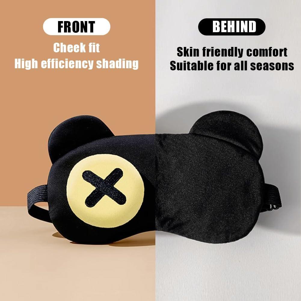 Paquete de 2 Máscaras de Ojos Eikovia para Dormir Ajustables