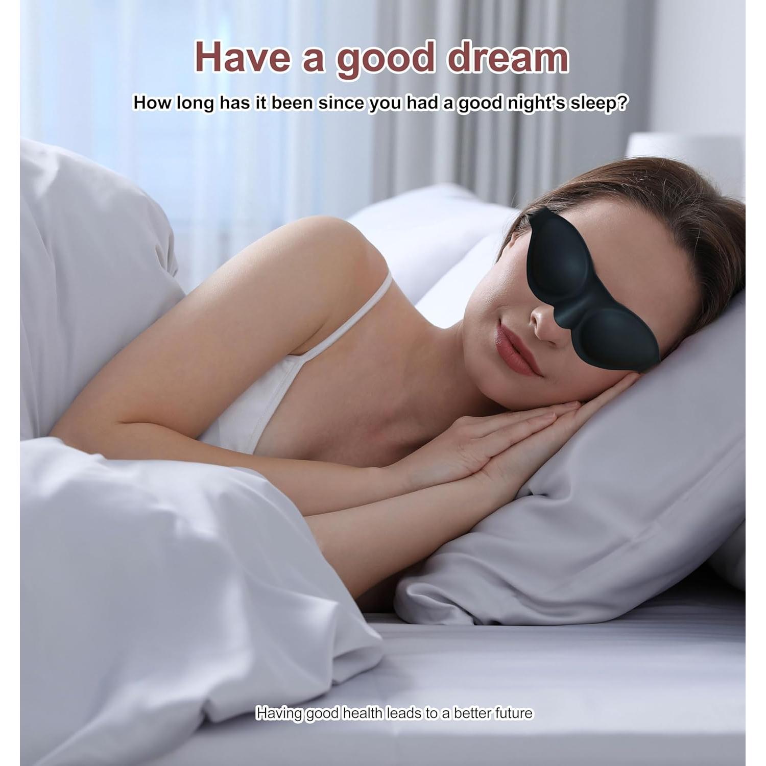 Máscara de Sueño de Silicona GROZOSS - Ajuste Cómodo y Reutilizable