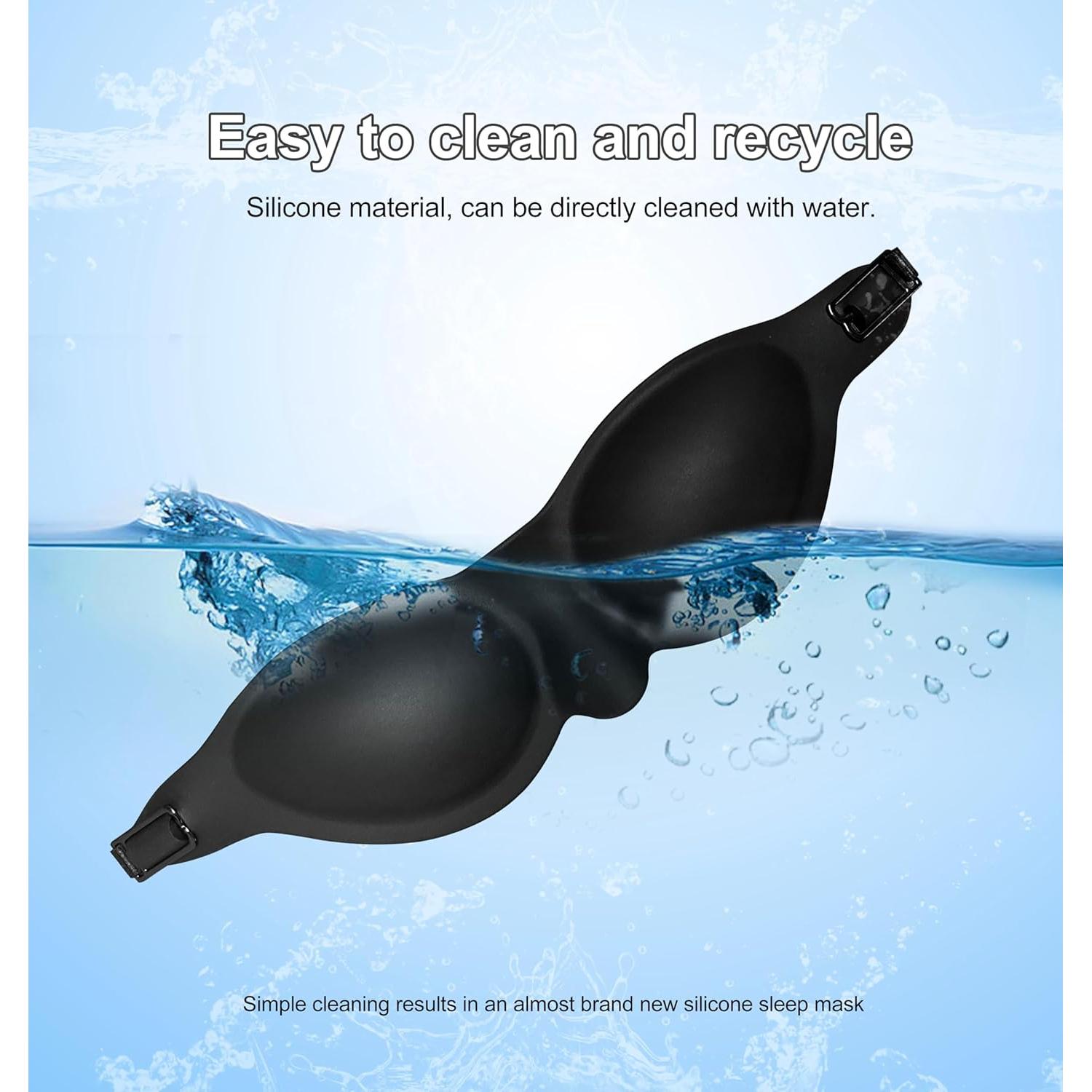 Máscara de Sueño de Silicona GROZOSS - Ajuste Cómodo y Reutilizable