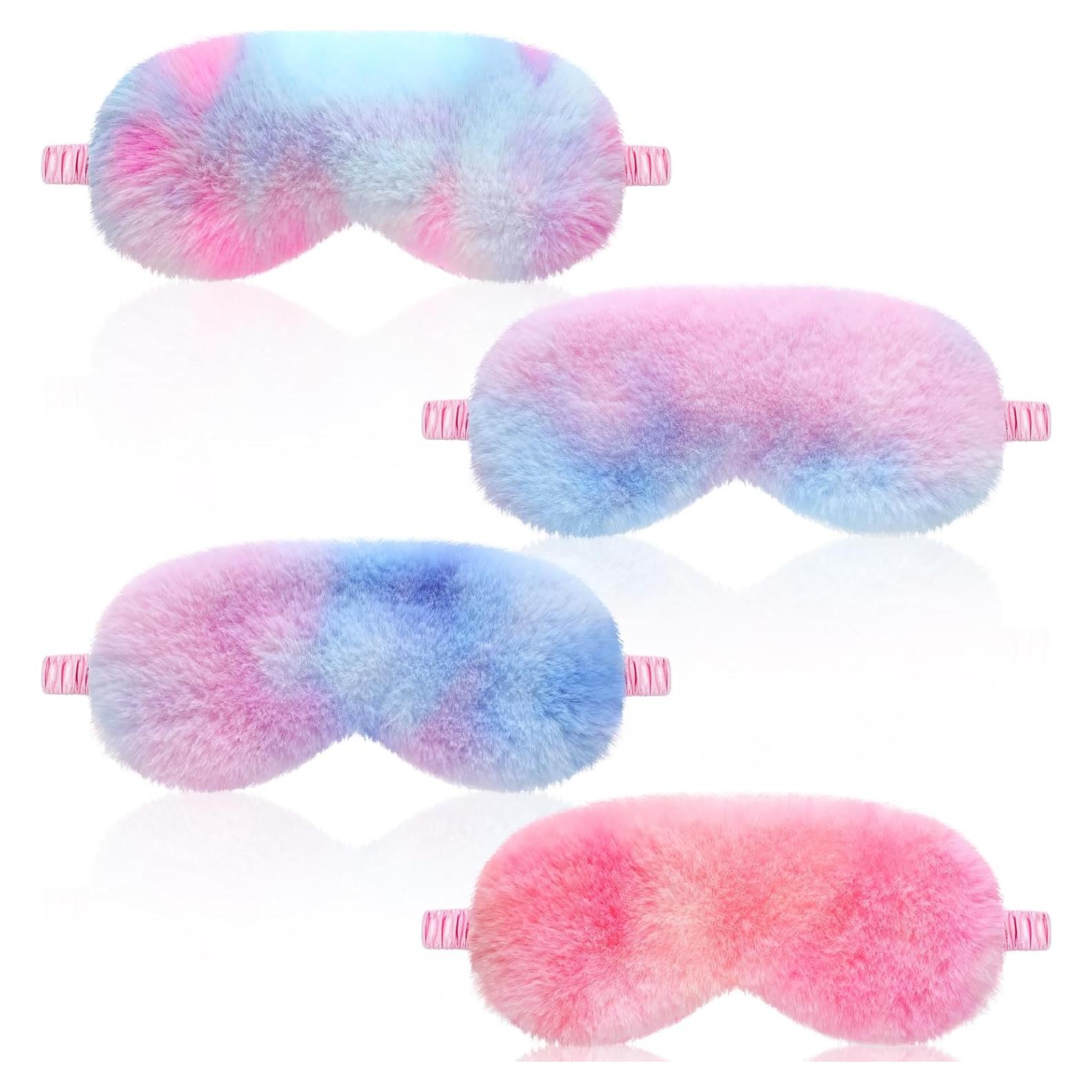 Geyoga 4 Máscaras de Sueño de Seda Suave para Mujeres