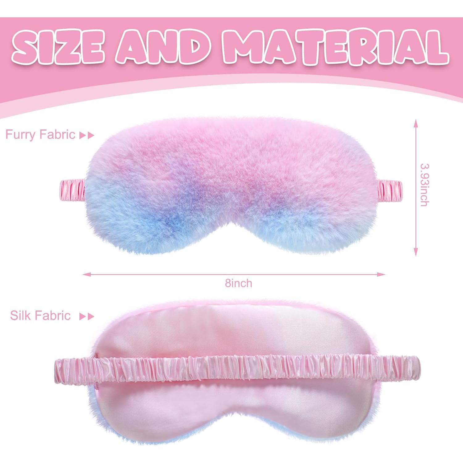 Geyoga 4 Máscaras de Sueño de Seda Suave para Mujeres