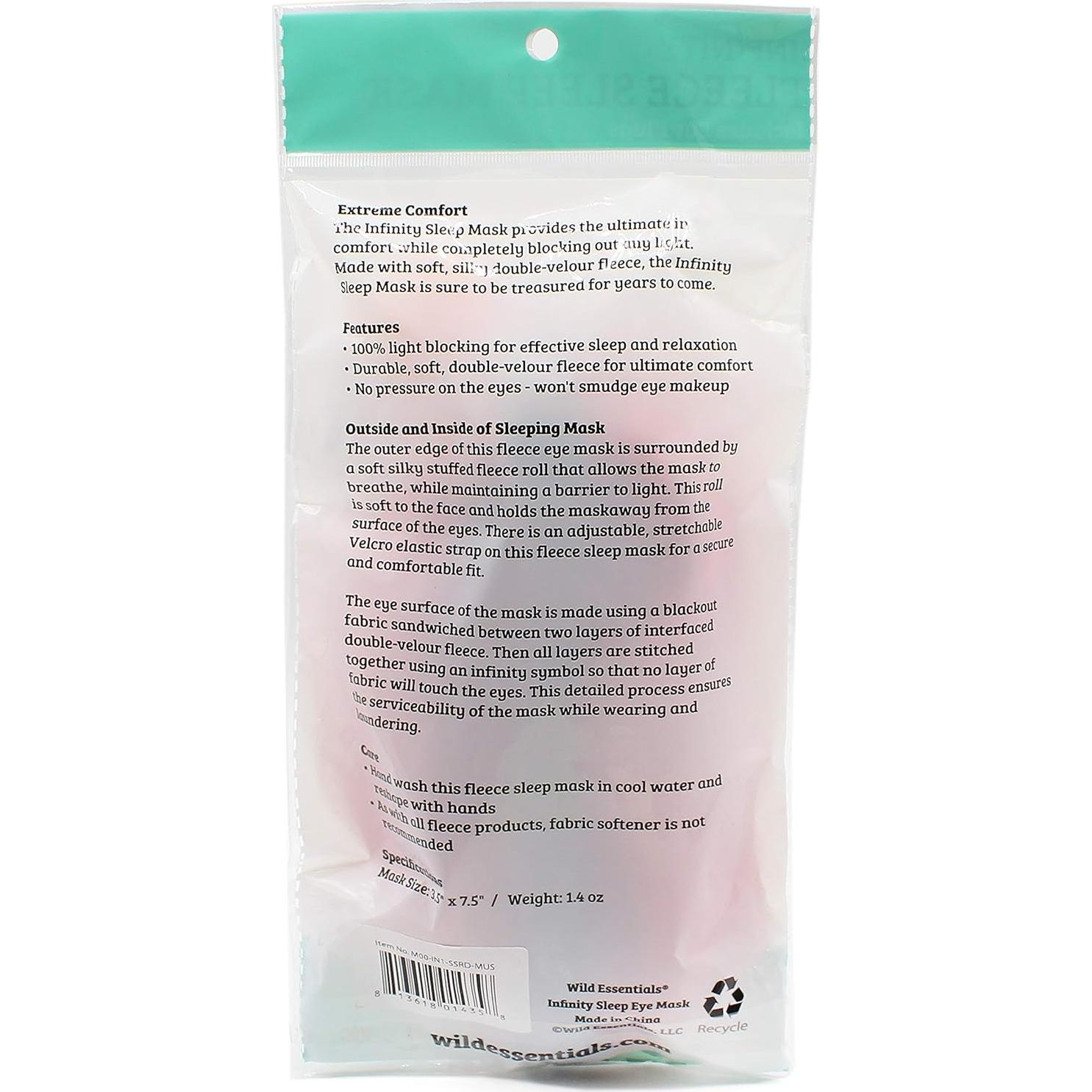 Máscara de Sueño Wild Essentials Infinity - 100% Bloqueo Luz