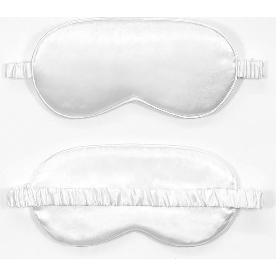 Paquete de 10 Máscaras de Seda para Dormir GIGGSKZE - Blanco