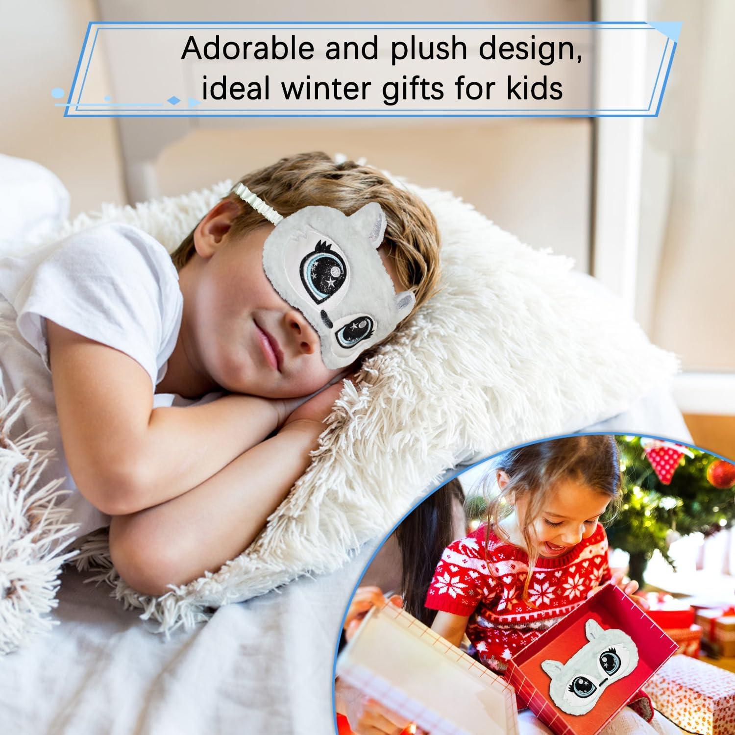 Máscara de Sueño de Zorro de Peluche JRINYE - Color Menta