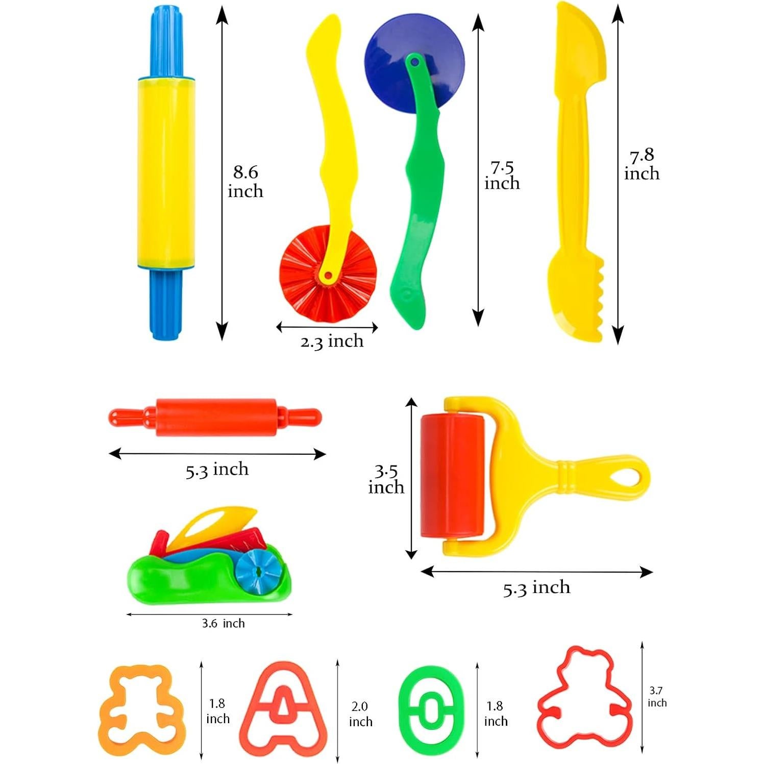 Juego de Herramientas de Plastilina Pecopcock 69 Piezas