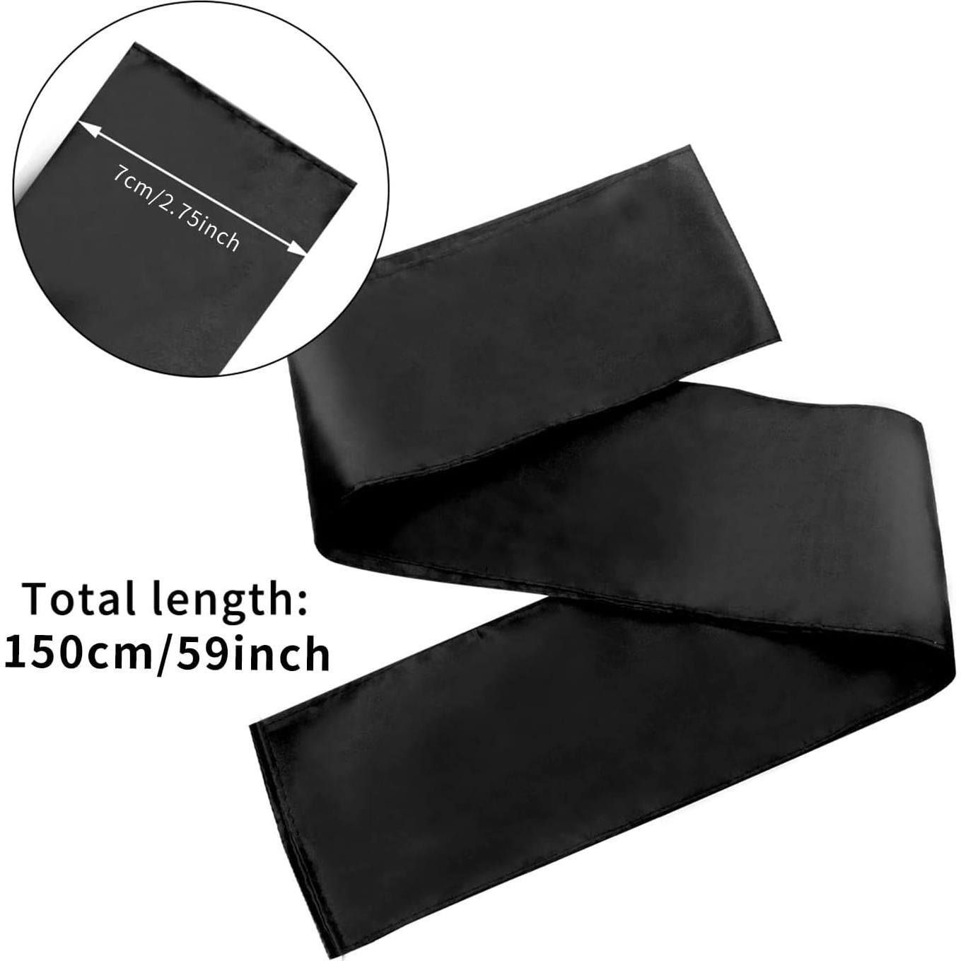 2 Pcs Máscara de Ojos de Satén Pimoys Ajustable Suave 150cm