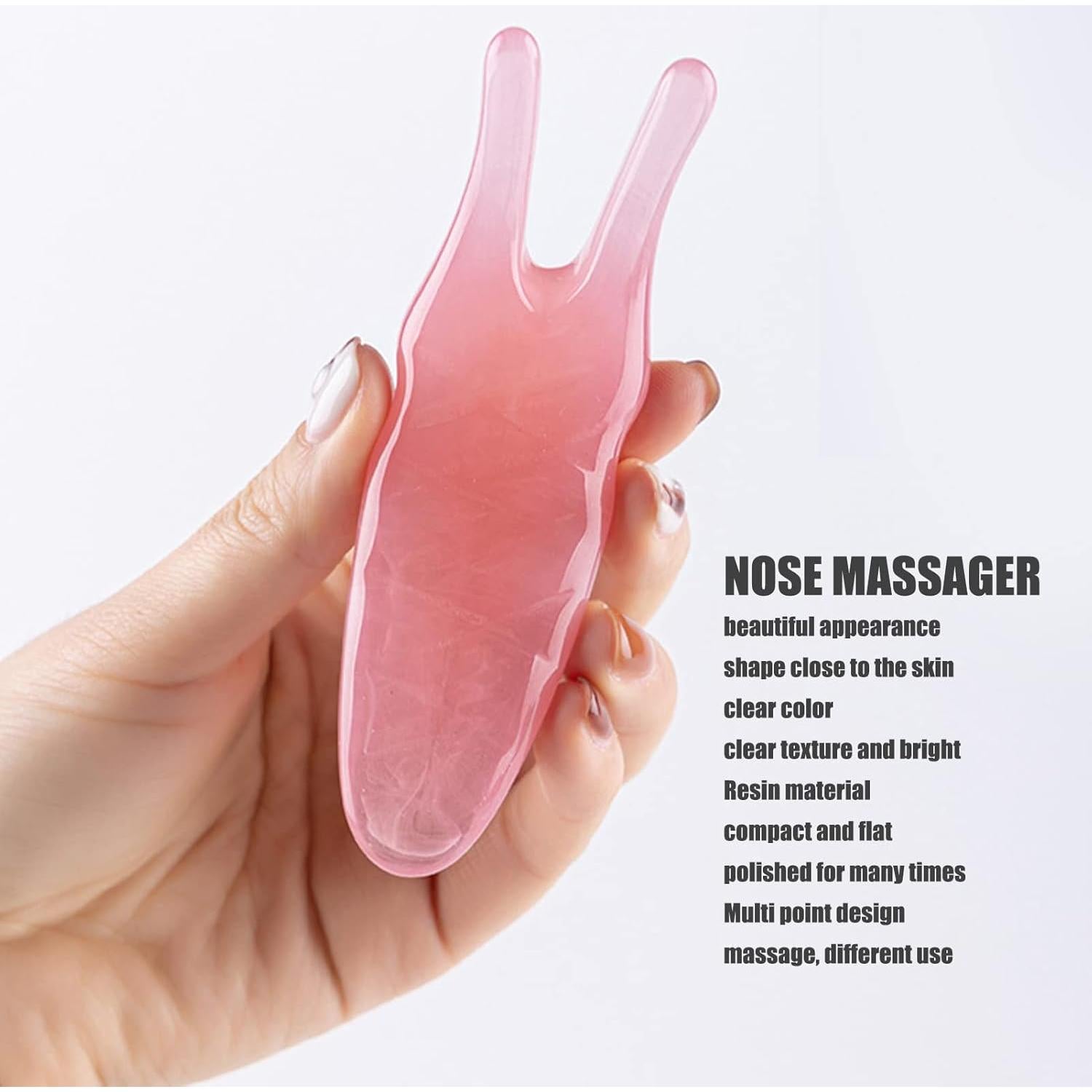 Masajeador de Nariz FILFEEL Gua Sha Resina Durazno 14.3cm