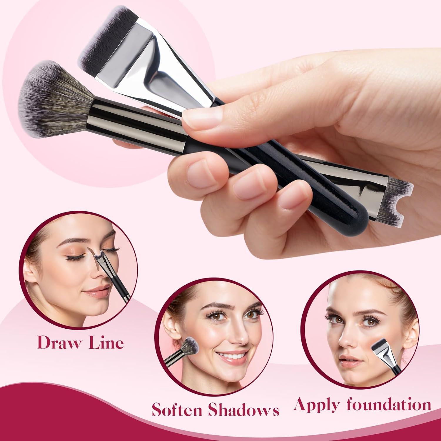 Juego de Brochas para Contorno de Nariz Sokfone 2 Piezas