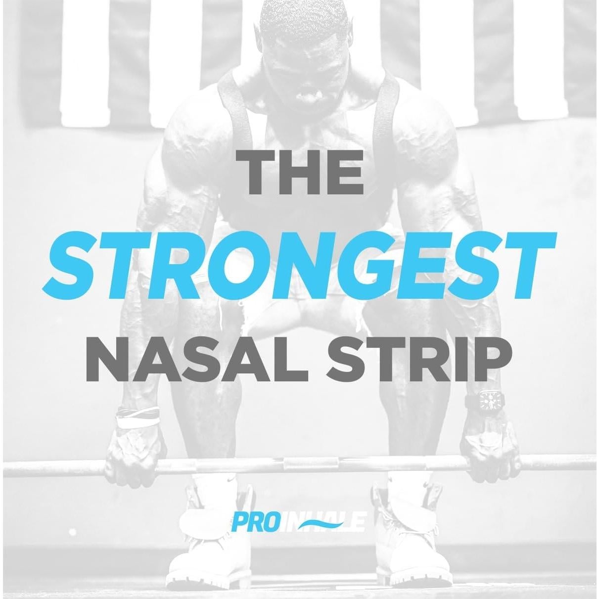 Tiras Nasales Atléticas ProInhale™ - 60 Tiras Flexibles
