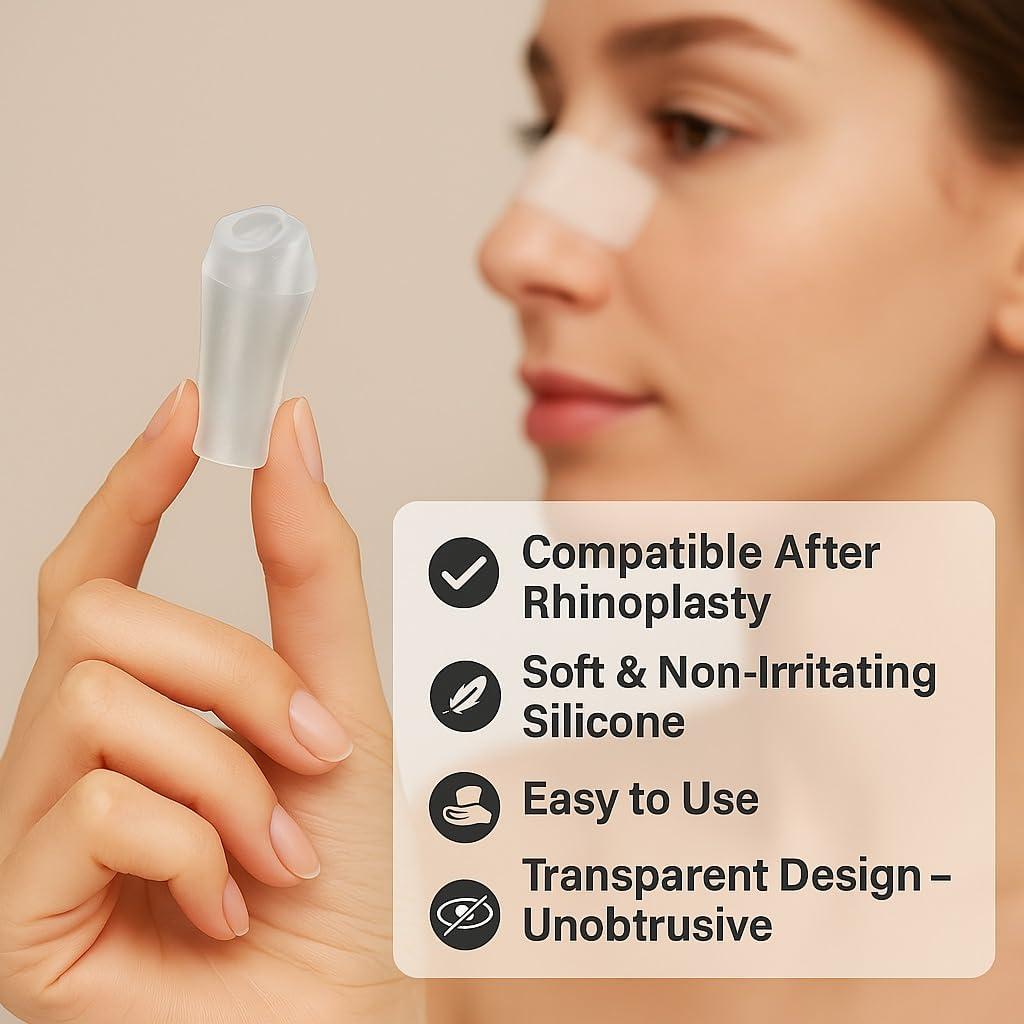 Retenedor de Nostril Nanovita 100% Silicona Médica - 7 Tamaños