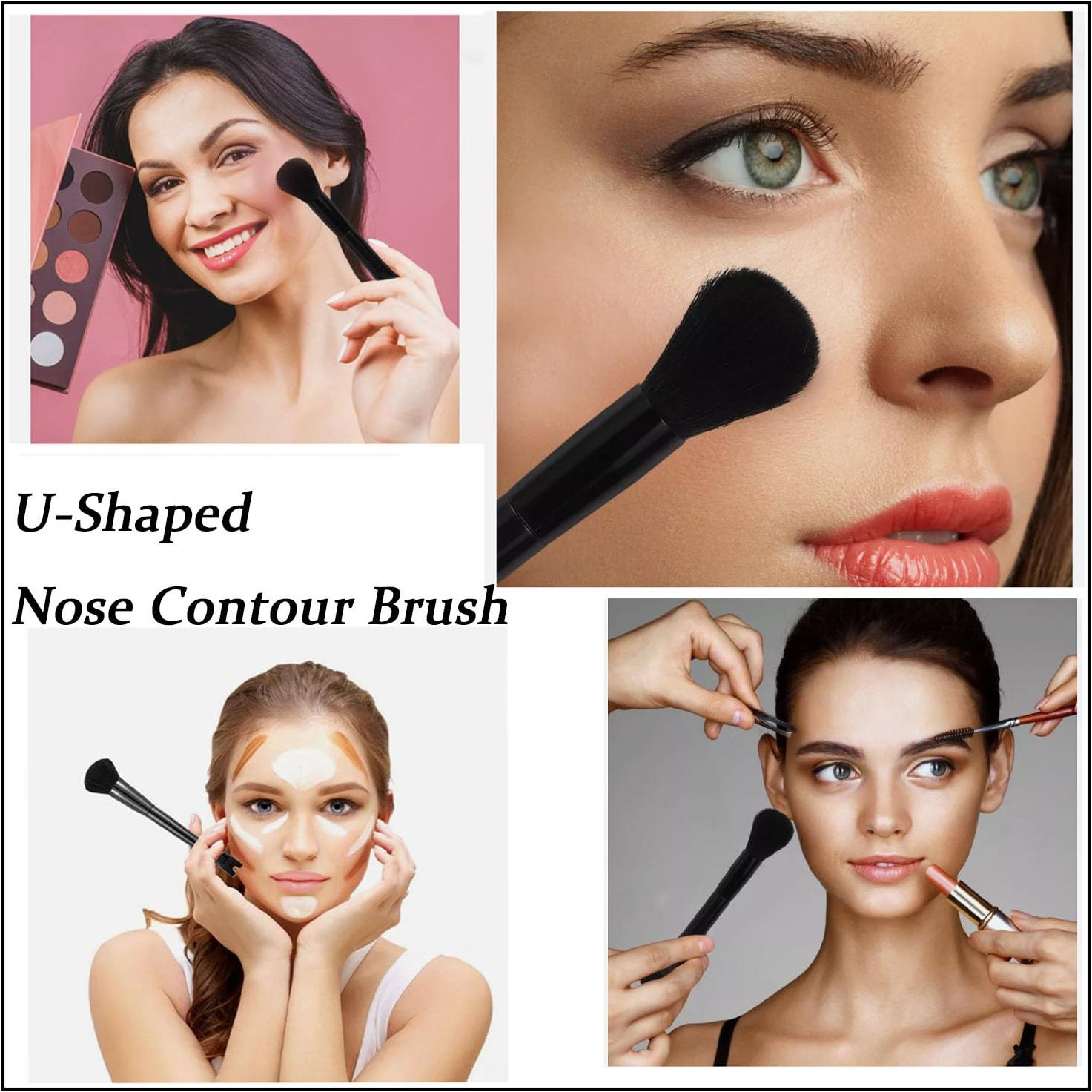 Set de 3 Brochas de Contorno Booge - Nariz en U y Hacha