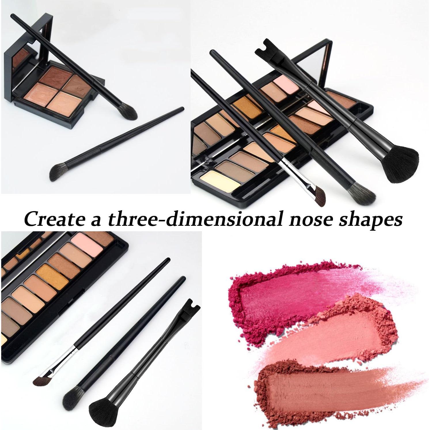 Set de 3 Brochas de Contorno Booge - Nariz en U y Hacha