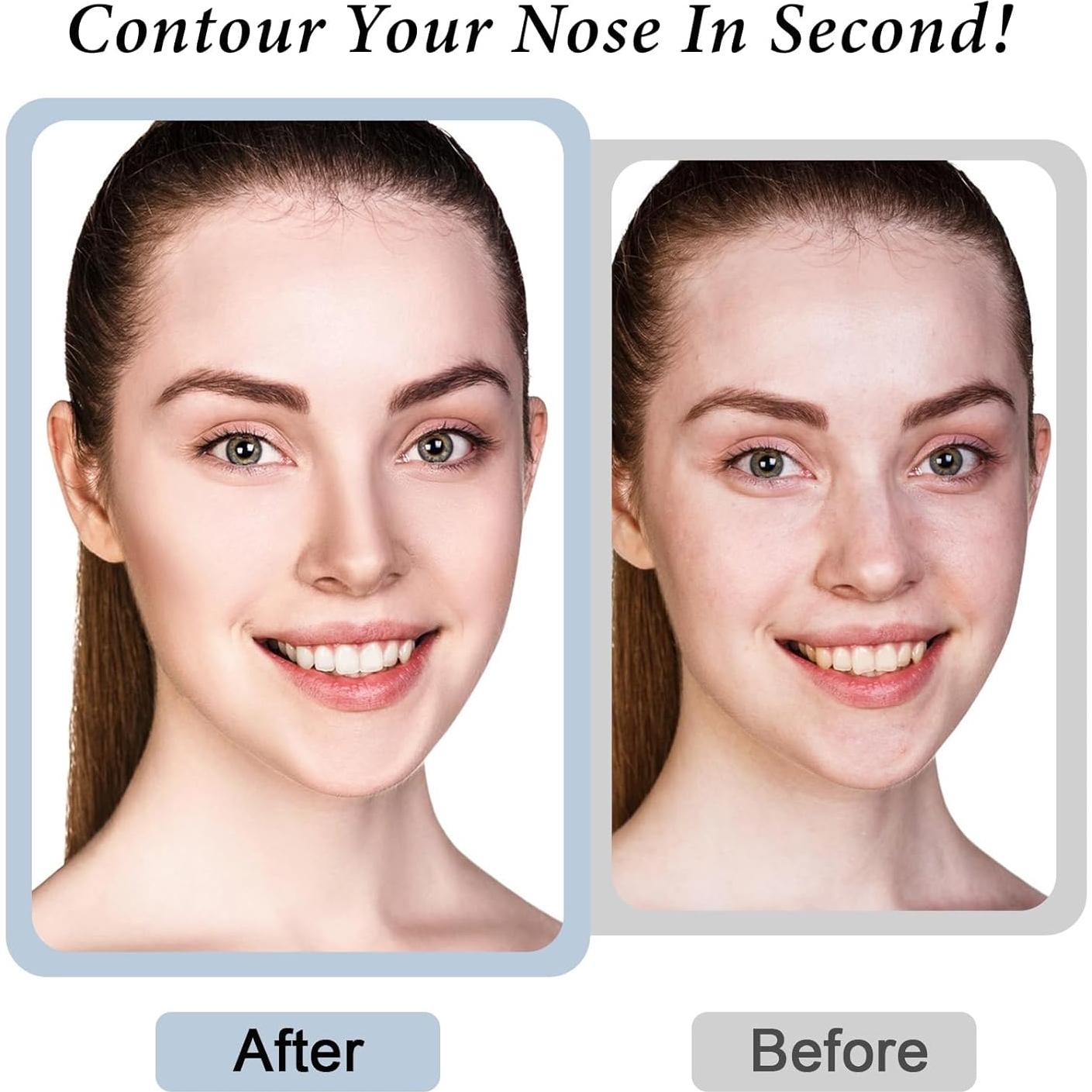 Juego de 2 Pinceles de Contorno de Nariz Tyqour - Doble Extremo