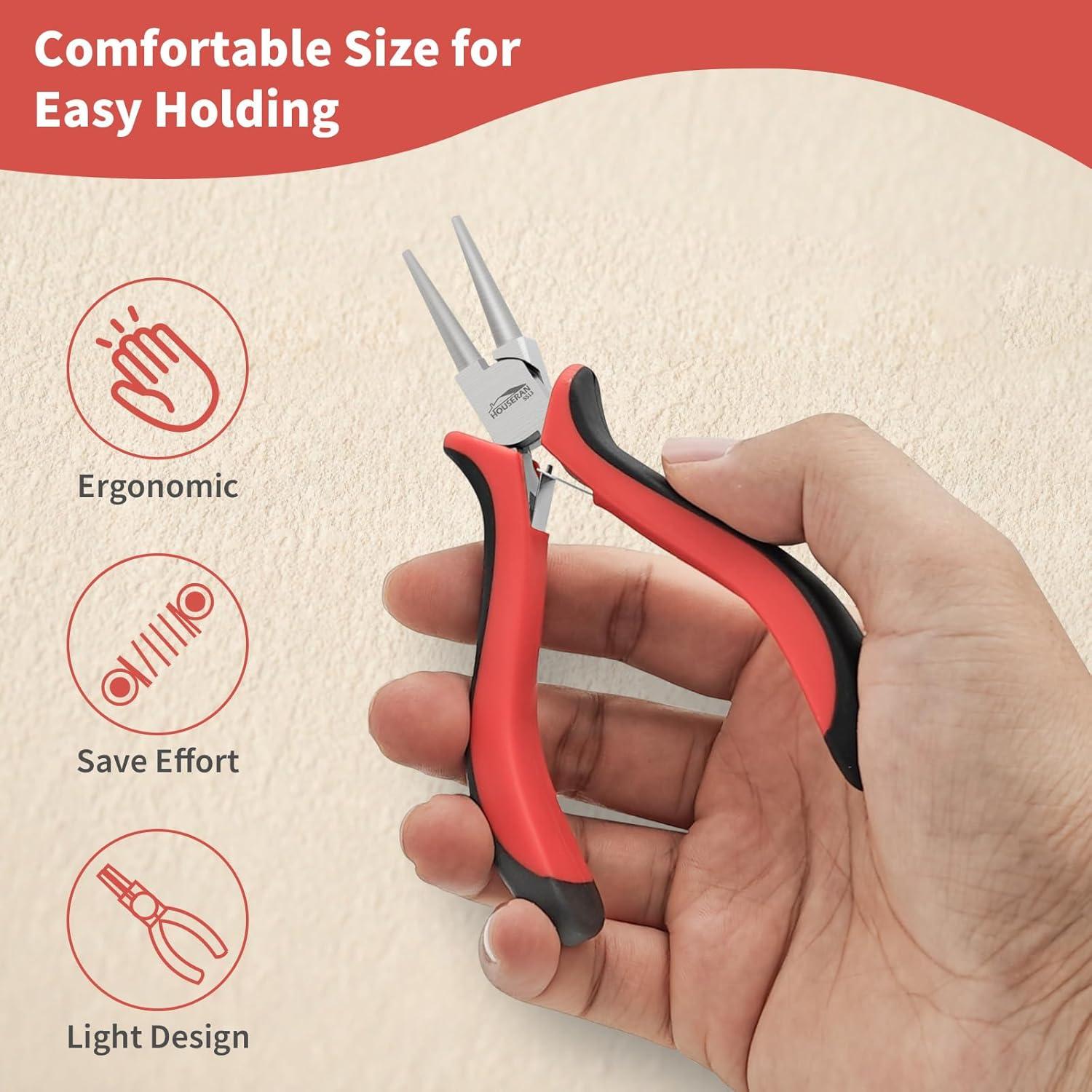 Alicates de Punta Redonda HOUSERAN para Joyas 22.6x15.8 cm