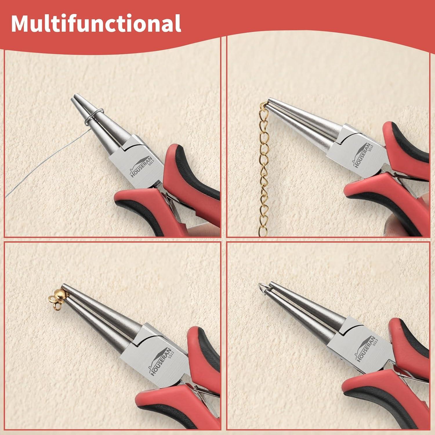 Alicates de Punta Redonda HOUSERAN para Joyas 22.6x15.8 cm