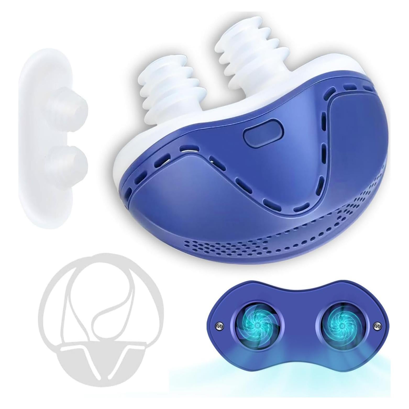 Dispositivo Anti Ronquidos Anitiate, Recargable, Azul